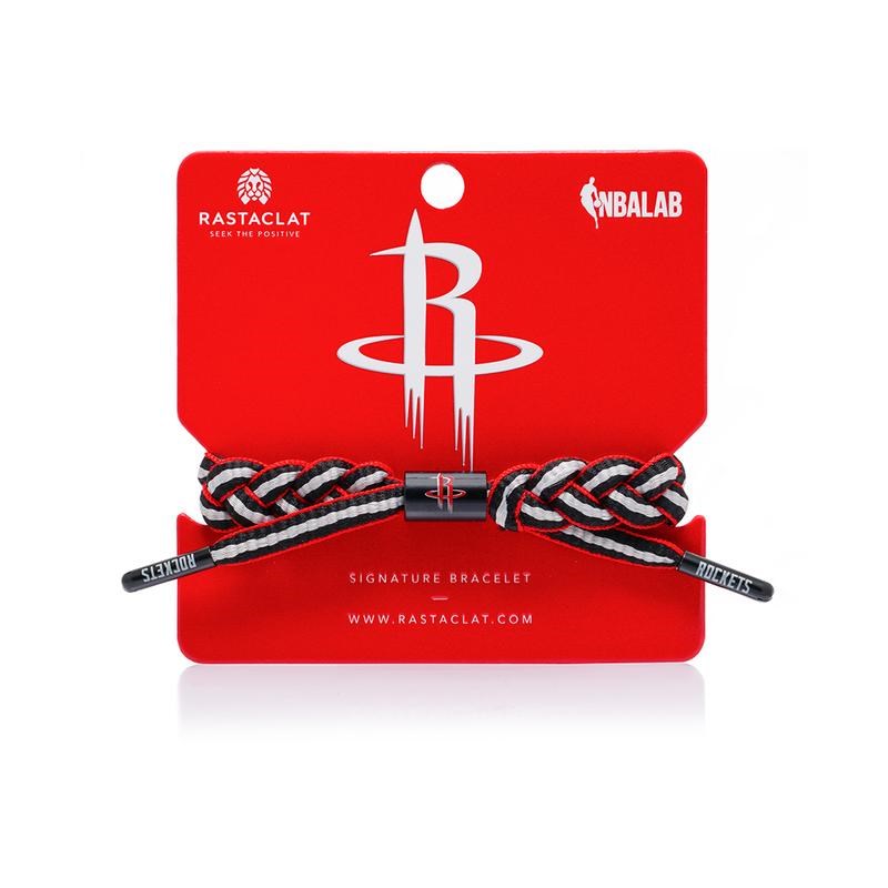 Rastaclat Houston Rockets Away Bracelet - Adjustable Wristband for Men & Women - NBA Fan Gear for Basketball Games & Sports Events