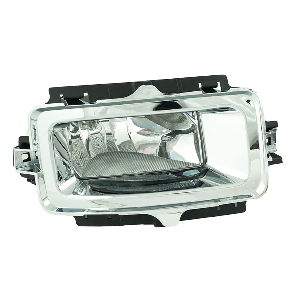 2014-2015 Chevy Silverado Fog Lights - Clear Driving Lamps with Chrome Bezels | Durable Replacement for Improved Visibility in Rain & Fog