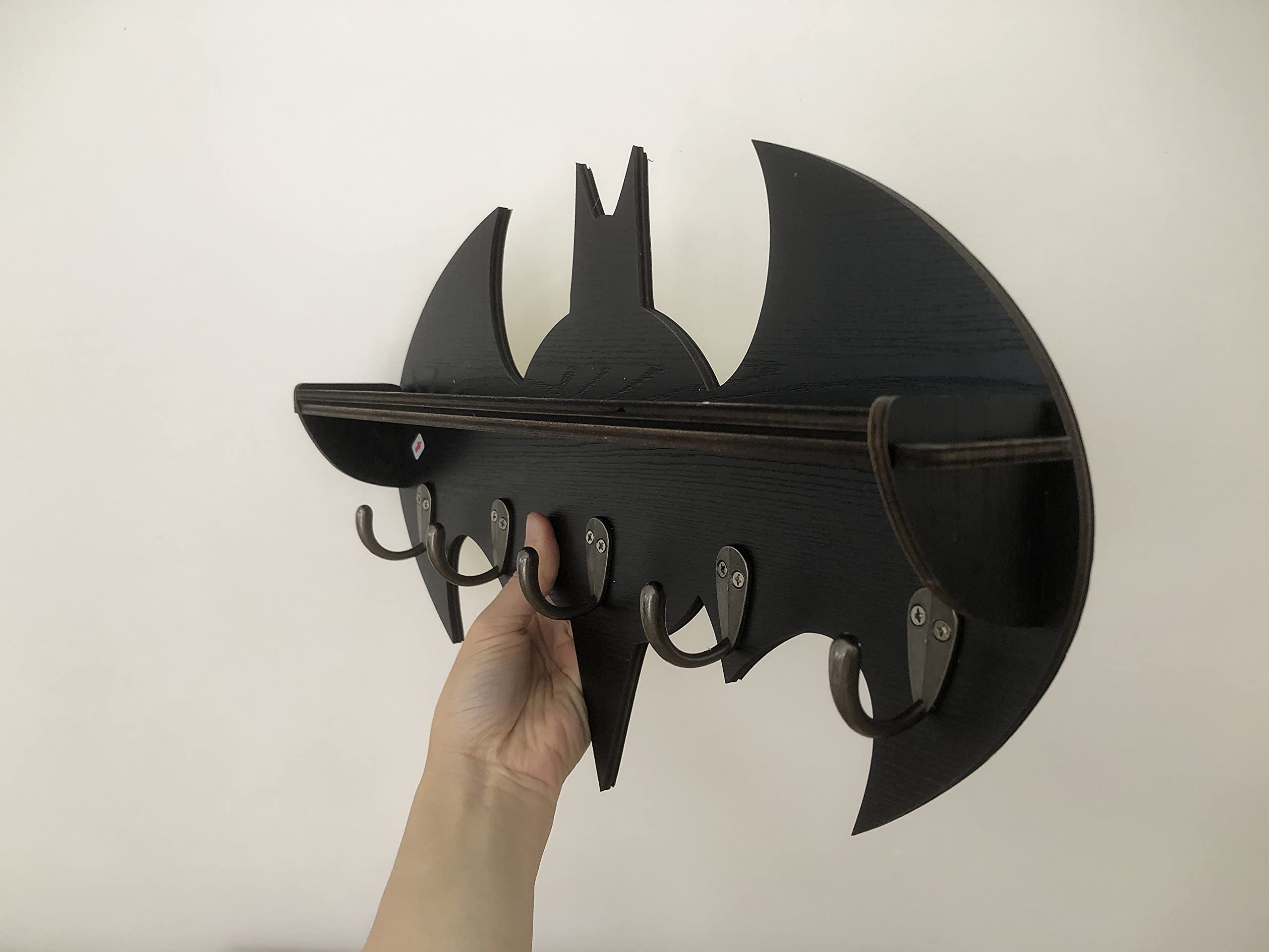 Batman-Themed Bugbat Hook - Personalized Coat, Towel & Key Holder - Unique DIY Gift for Birthday & Special Occasions - Perfect for Home, Office & Dorm Organization