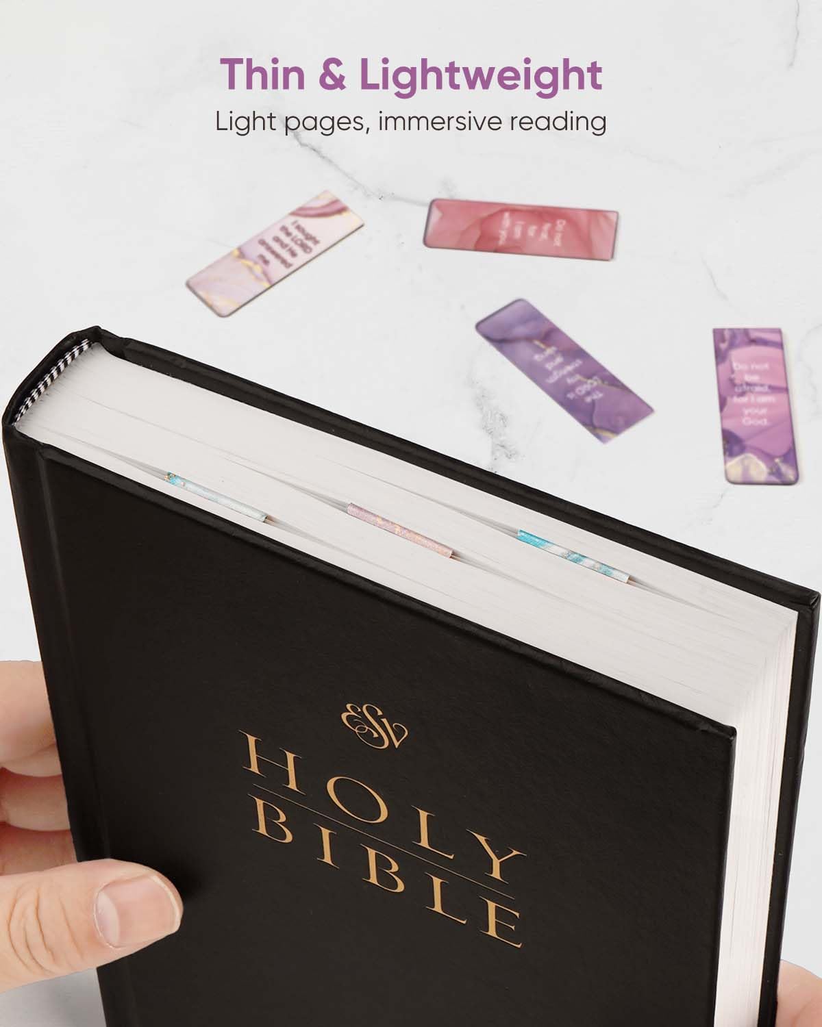 8 Pcs Magnetic Bible Verse Bookmarks with Envelope - Inspirational Christian Bookmarks for Women & Men - Perfect Christian Gift for Encouragement & Strength - Great for Bible Study, Church, Prayer Groups & Daily Devotion