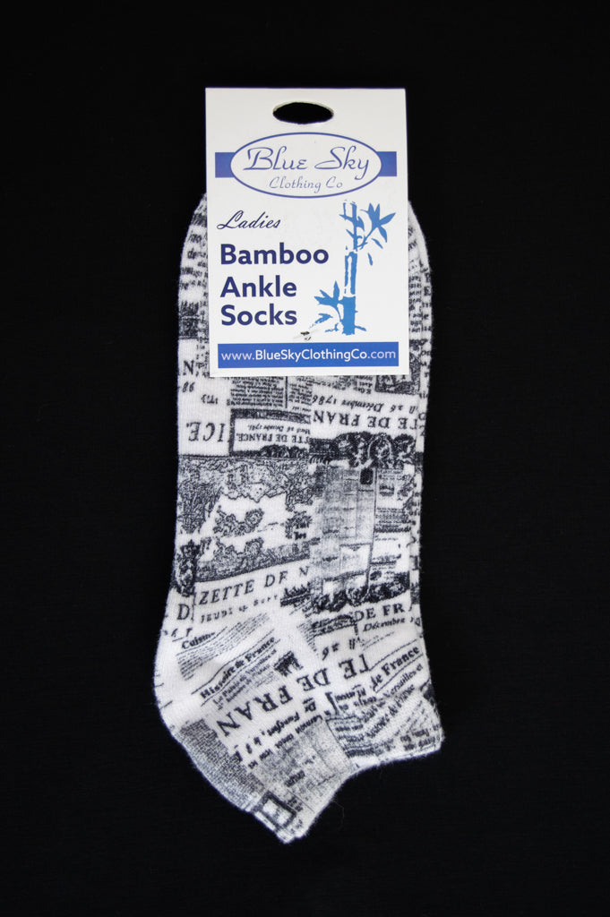 Women's Bamboo Ankle Socks - Soft Breathable Comfort Socks with Assorted Patterns - Perfect for Yoga, Running & Everyday Wear
