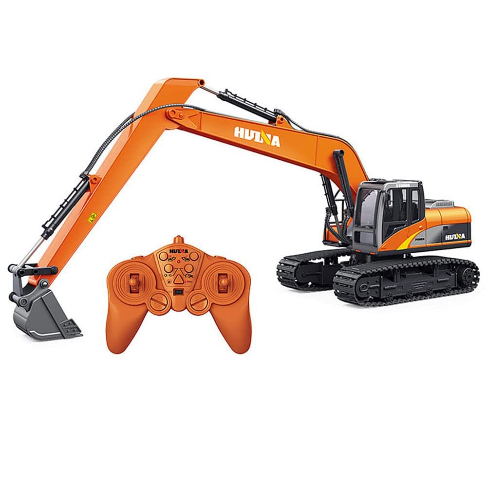 15CH Super Long Robotic Arm Remote Control Digger Toy - RC Excavator Construction Vehicle for Kids | Sand Play, Engineering Learning & Outdoor Fun