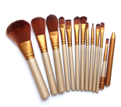 12-Piece Professional Makeup Brush Set with Iron Box - Soft Bristles for Foundation, Blending, Contouring - Perfect for Home, Travel & Professional Makeup Artists