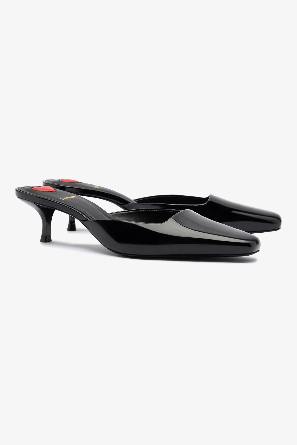 Amal Mule Black Patent Leather Slides - Comfortable & Stylish Women's Shoes for Casual Wear, Office & Summer Outfits