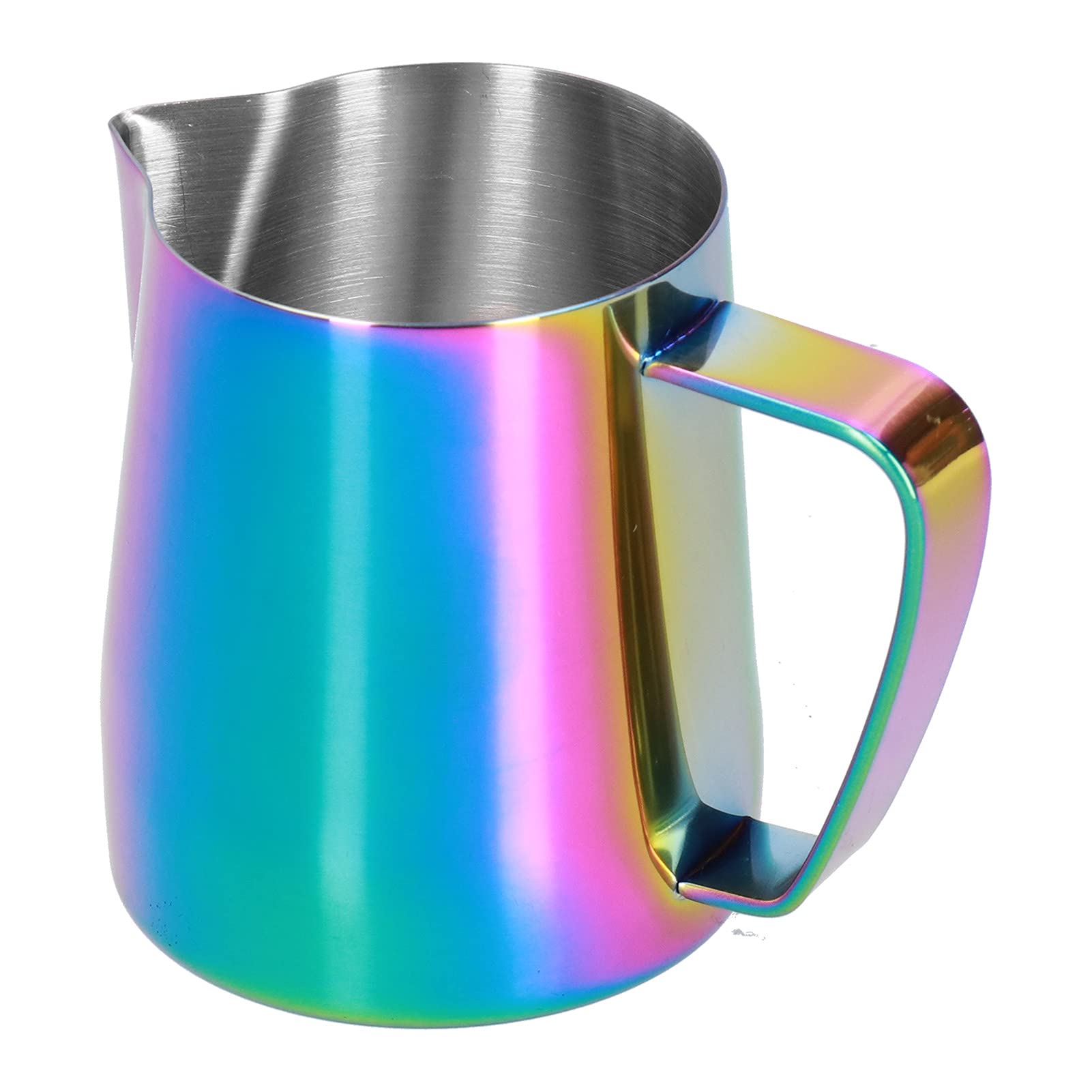 Stainless Steel Milk Frothing Pitcher 600ML - Colorful Espresso Steaming Pitcher with Pointed Spout for Latte Art, Perfect for Home Baristas & Coffee Shops - Ideal for Cappuccino, Latte & Macchiato Making