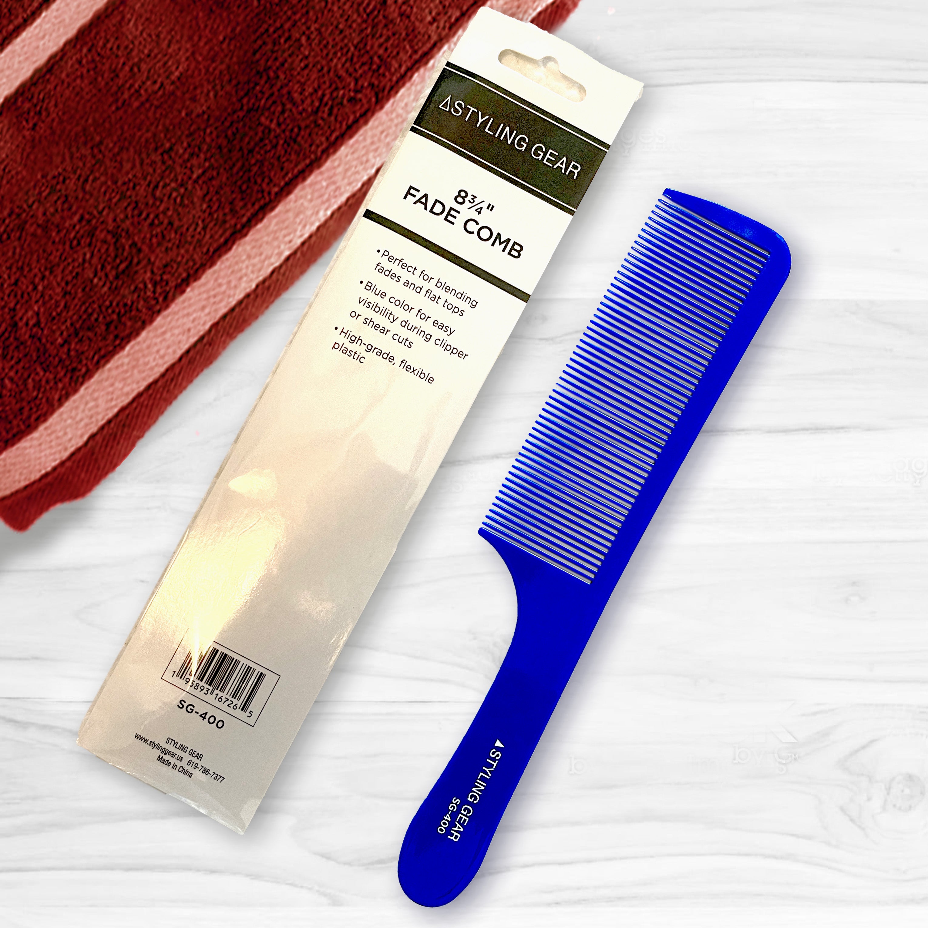 Professional Barber Combs for Clipper Cutting, Styling & Blending Fades - 2 Pack | Durable Hair Cutting Tools for Salon & Home Use | Perfect for Men's Grooming, Fade Haircuts & Styling