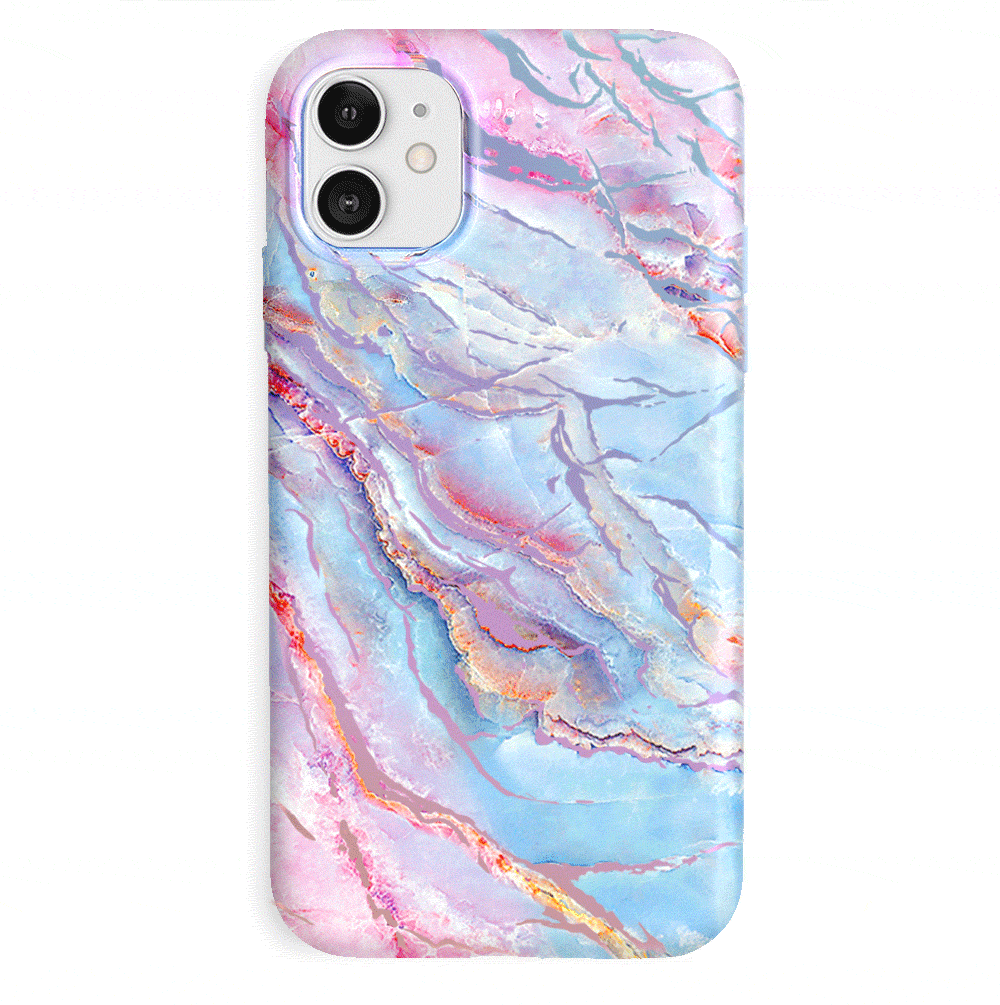 Holo Moonstone Marble iPhone Case - Protective & Stylish Phone Cover for iPhone 13/14/15 Pro Max - Perfect for Everyday Use, Travel & Gift Giving