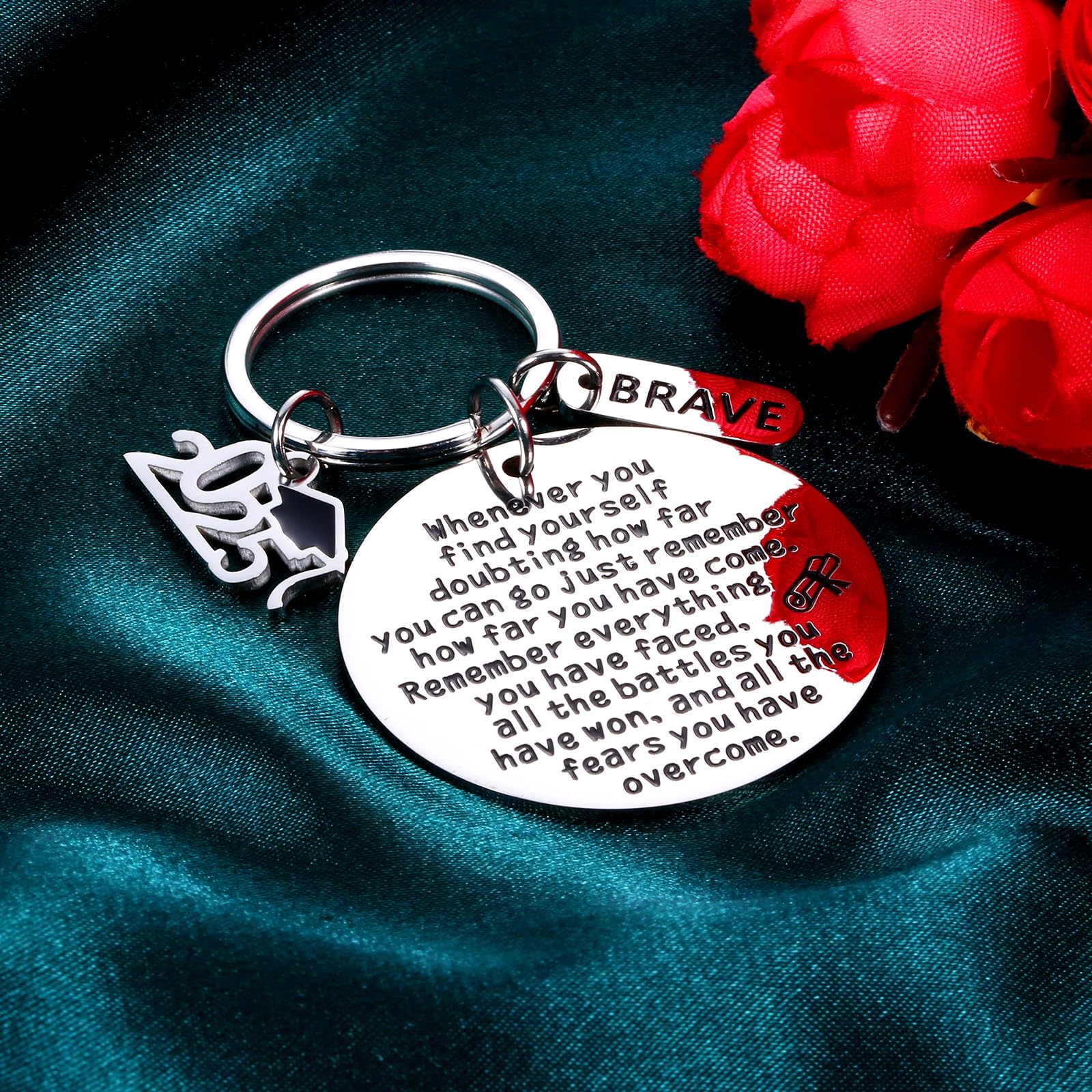 2025 Graduation Keychain Gift for High School, College, PhD & Master Graduates - Inspirational Keepsake for Men & Women - Perfect for Easter Basket Stuffers, Senior Gifts & Graduation Party Favors