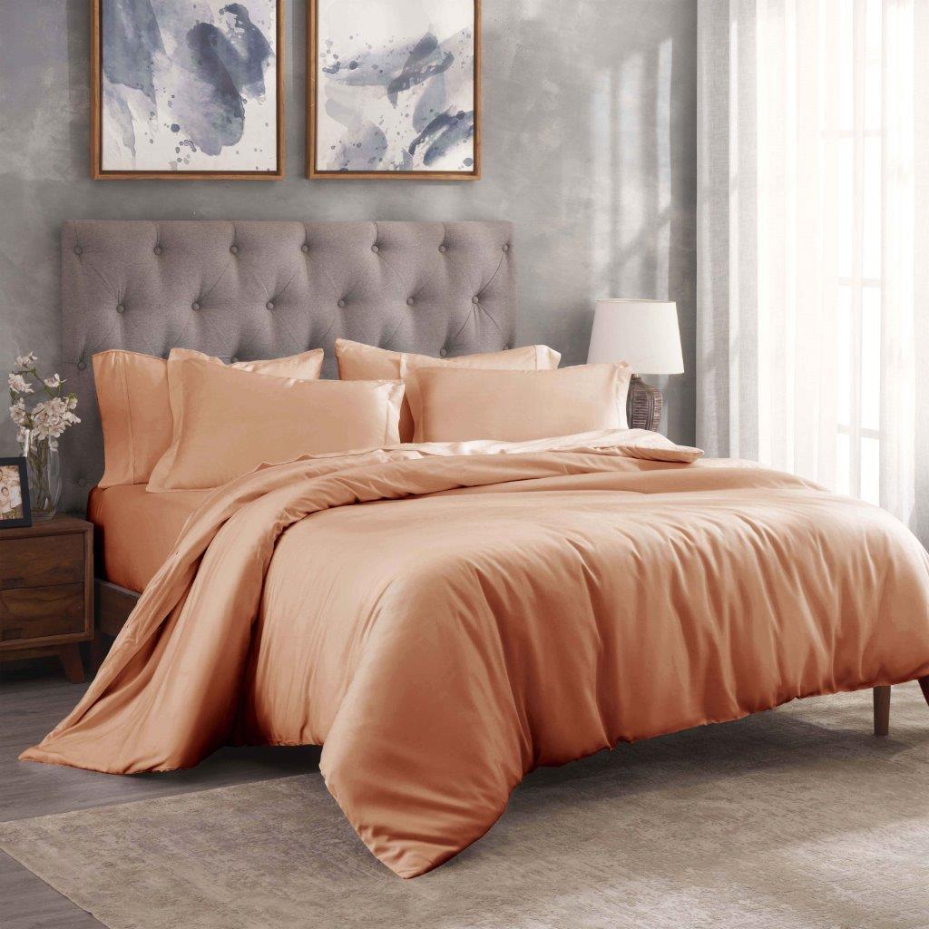 Premium 100% Egyptian Cotton Duvet Cover Set - 300 Thread Count, Breathable & Soft Bedding for All Seasons - Perfect for Master Bedroom, Guest Room & Luxury Hotels