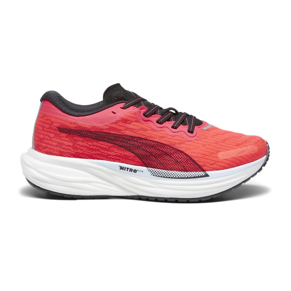 PUMA Women's Deviate Nitro 2 Running Shoes - Lightweight Cushioned Sneakers for Women - Red - Size 6 M - Perfect for Road Running, Jogging & Gym Workouts
