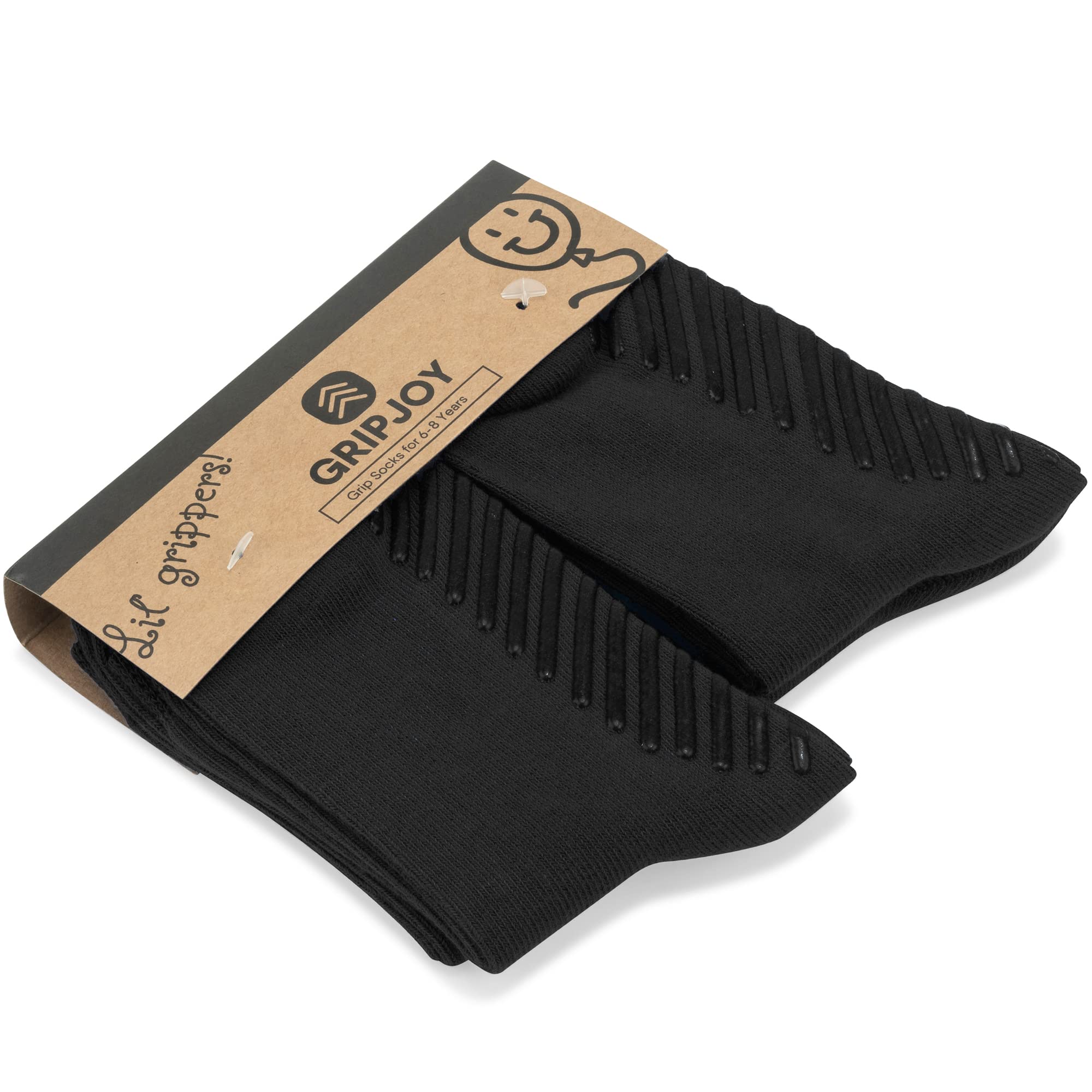 Gripjoy Non-Slip Toddler Socks with Grippers - 4 Pairs of Anti-Slip Baby Socks for Boys & Girls - Perfect for Playtime, Daycare, and Learning to Walk
