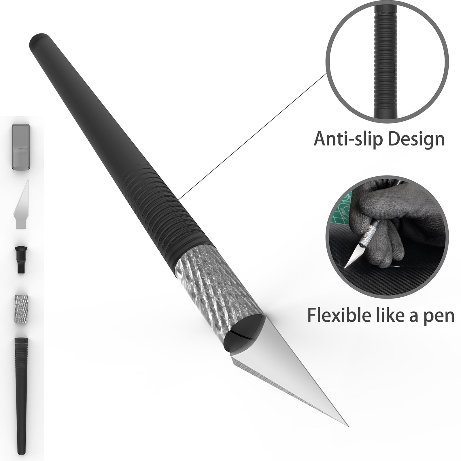 **Spanno Vinyl Wrap Tool Kit - 10-Piece Professional Vinyl Wrap & Window Tint Kit with Felt Squeegee, Micro Squeegees, Corner Squeegee & Utility Knives for Car Wrapping, DIY Projects & Auto Detailing**    *(Use Cases: Perfect for car vinyl wrapping, window tinting, decal application, and DIY auto detailing projects.)*