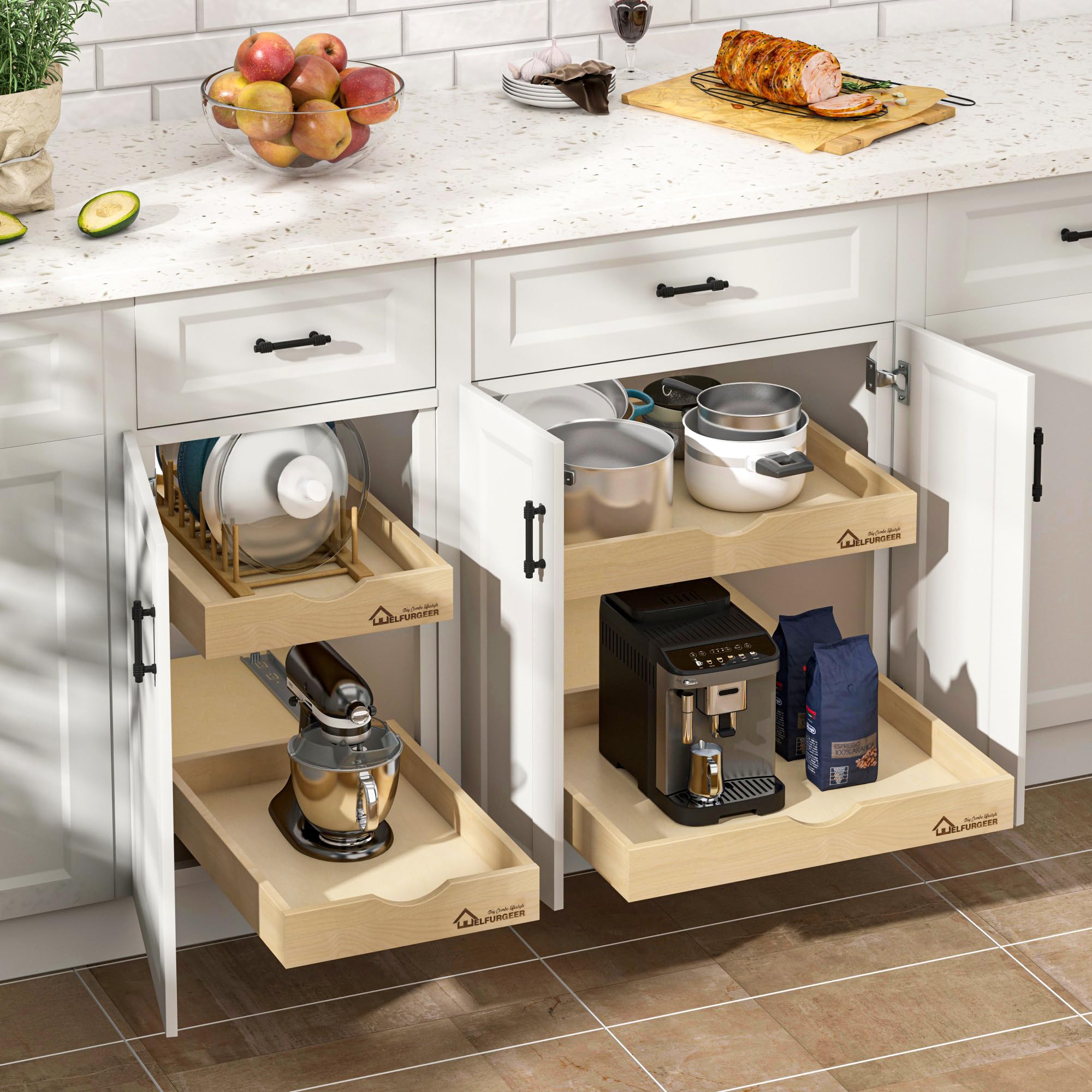 Soft Close Pull Out Drawers for Cabinets - 26