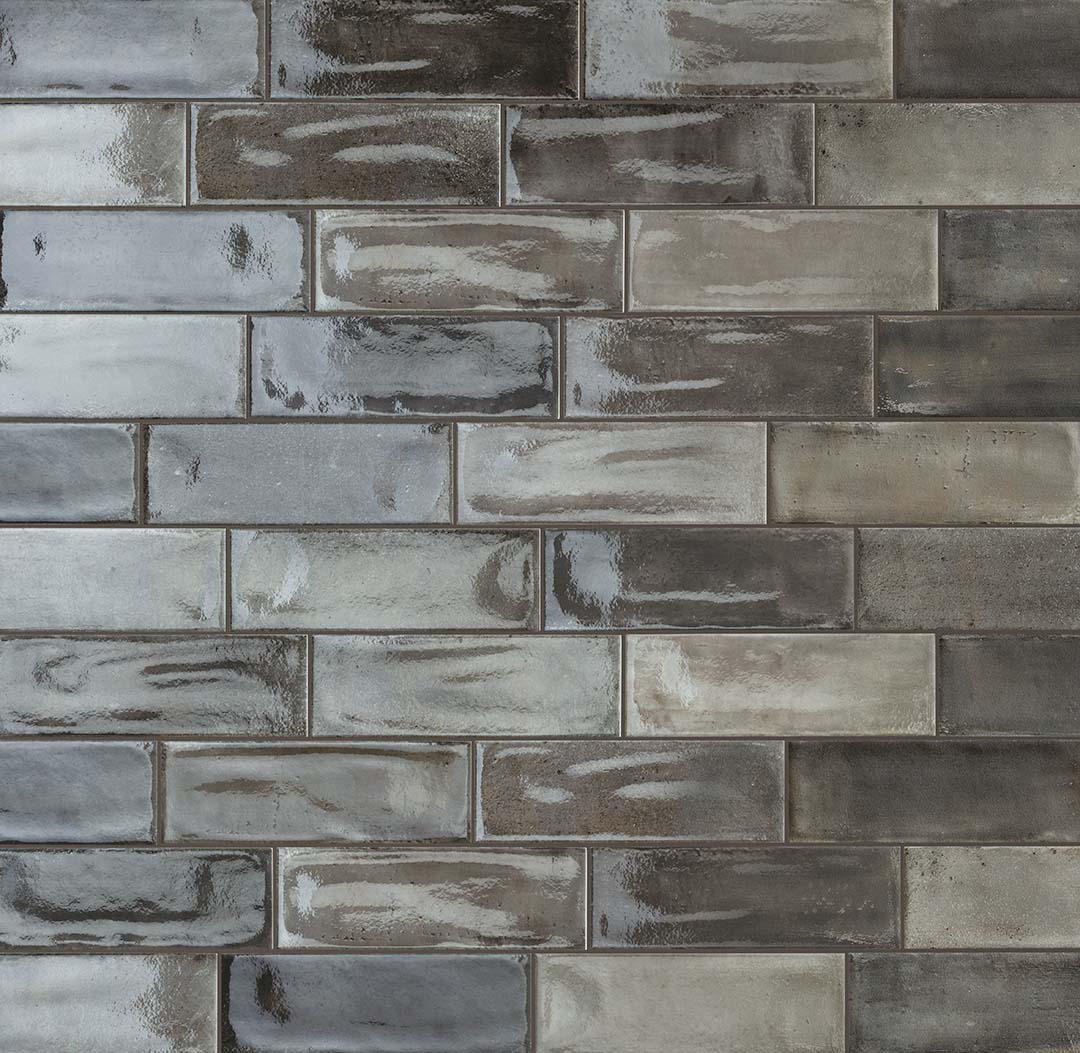 Porcelain Subway Tile 4x12 - Glossy Washed Blend for Kitchen Backsplash & Bathroom Walls | Durable & Stylish Ceramic Wall Tile