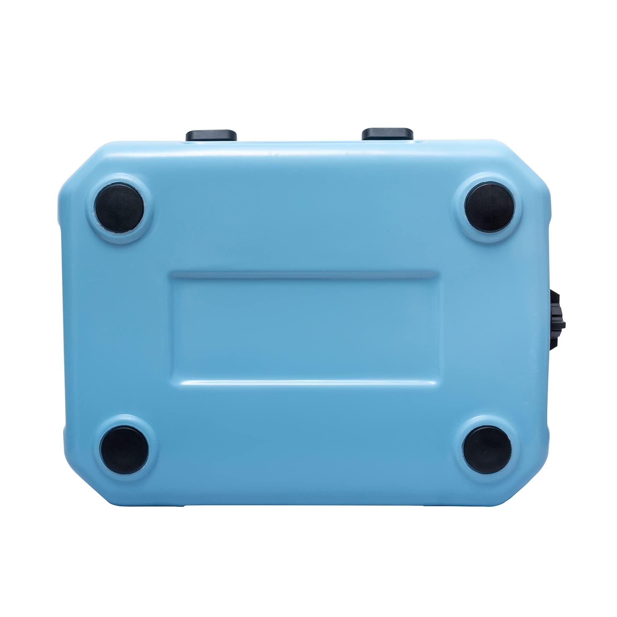 CAMP-ZERO 16L/16.9 Quart Portable Hard Cooler with Divider - Insulated Cooler for Drinks, Wine Bottles & Food - Perfect for Beach, Picnics, Camping, Boating & Travel - Features 2 Molded Cup Holders & Foldable Aluminum Handle - Keep Beverages Cold for Outdoor Adventures