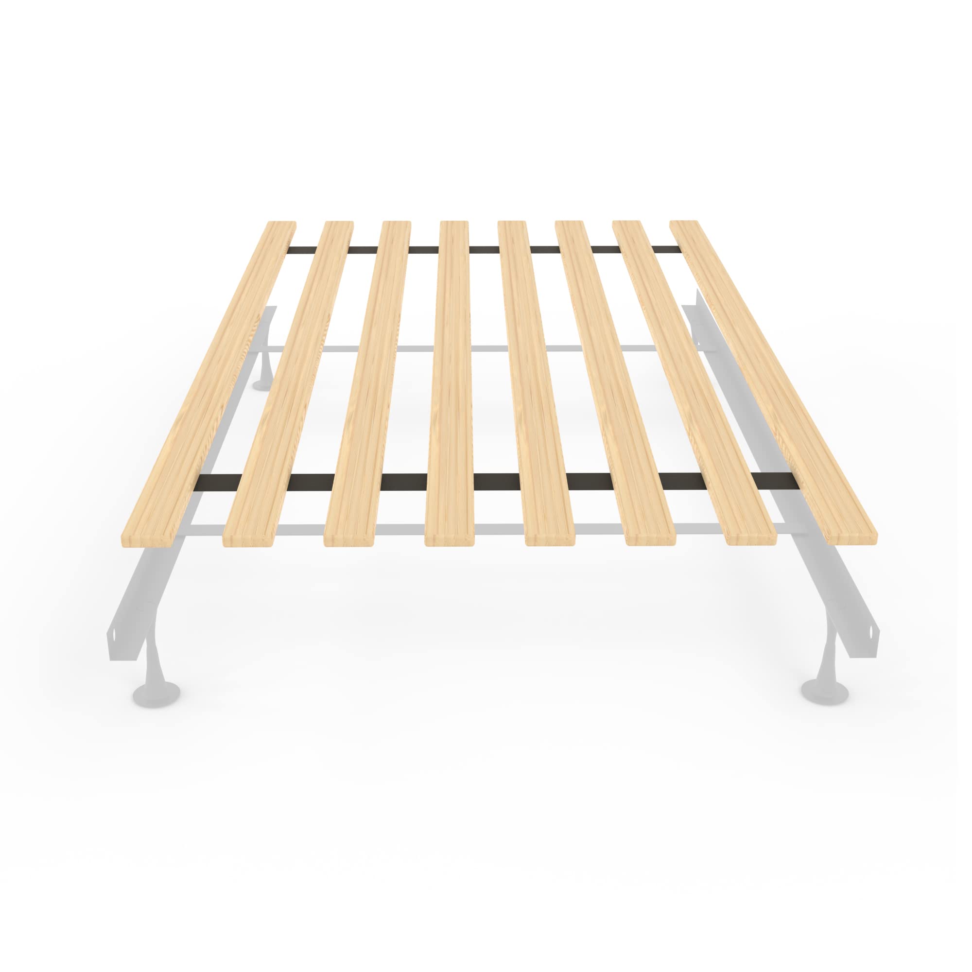 Greaton 0.68-Inch Vertical Wooden Bunkie Board & Bed Slats for Twin Size Beds - Beige - Supports Mattress & Enhances Sleep Comfort for Bunk Beds, Trundle Beds & Platform Beds