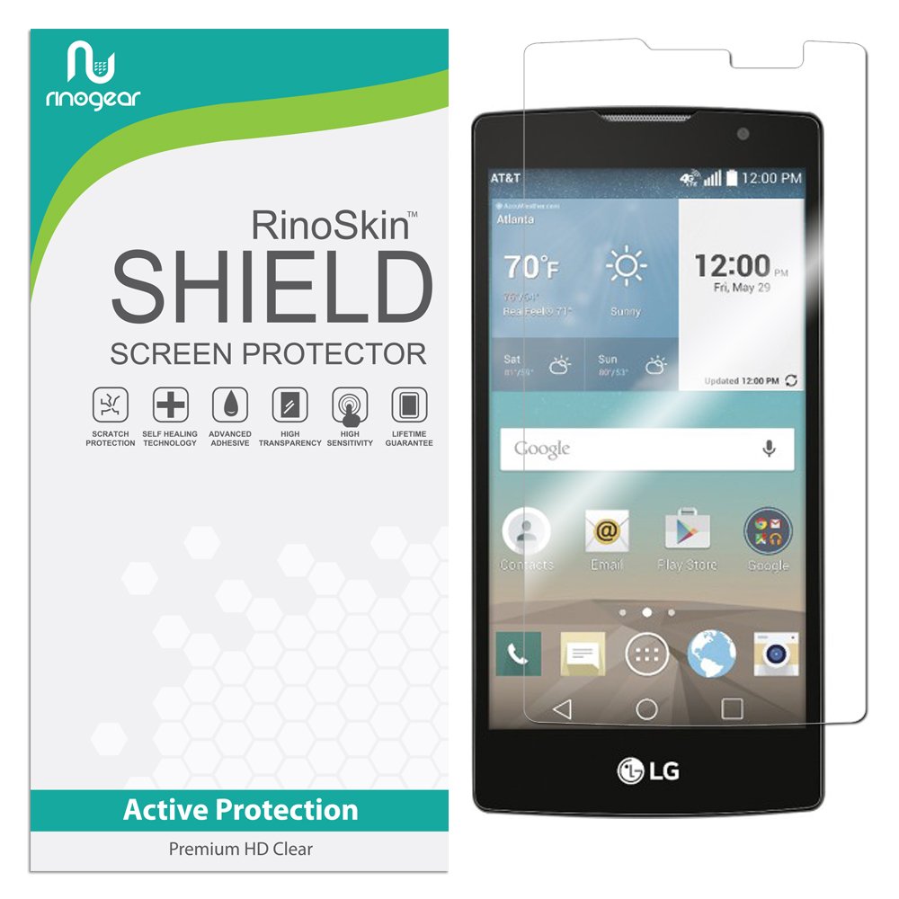 RinoGear Screen Protector for LG Escape 2 - Case Friendly Flexible TPU Film - Full Coverage Clear Protection - Perfect for Daily Use, Travel & Work