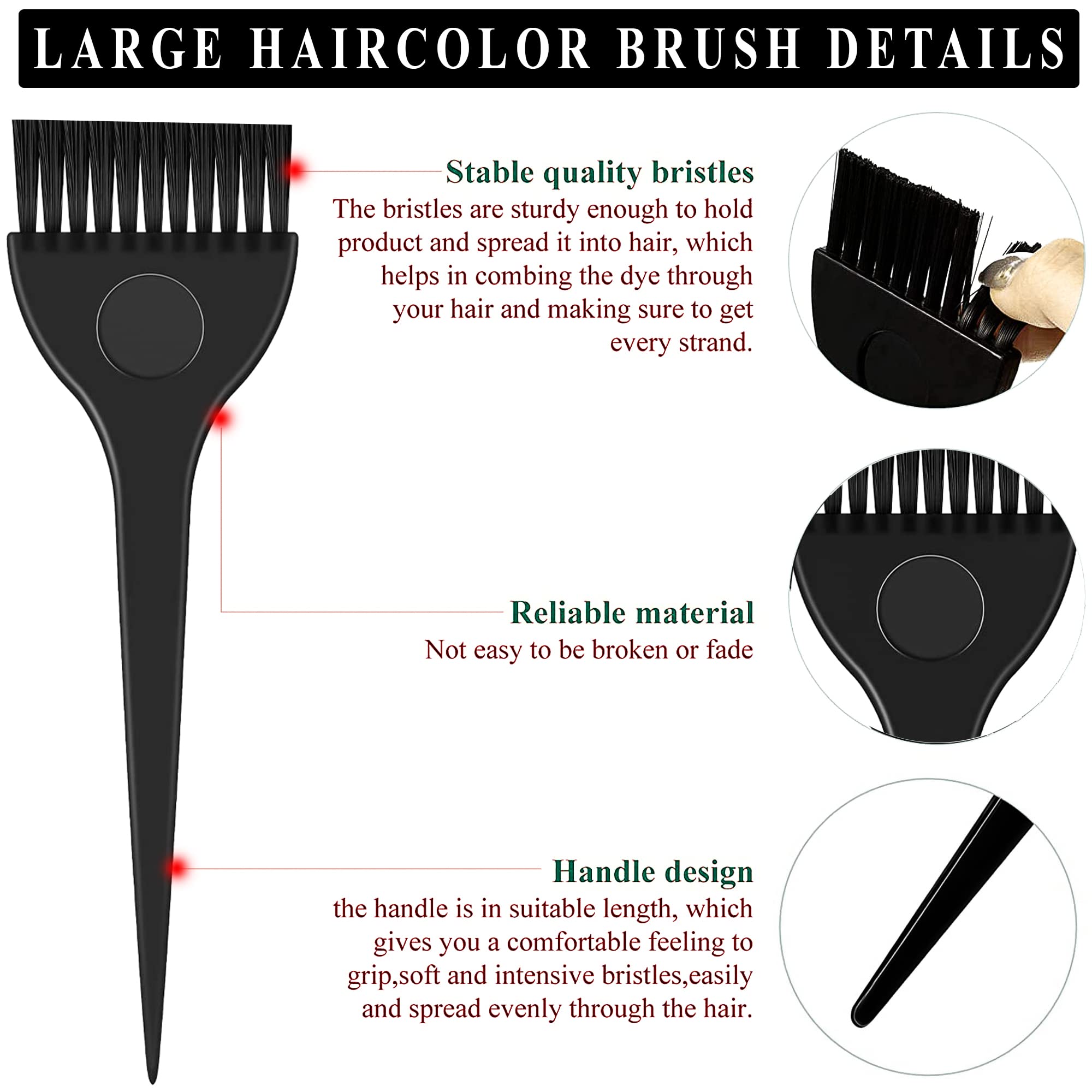 Rodzina 2-Piece Hair Coloring Brush Set - Professional DIY Hair Dye Tools for Salon & Home Use | Perfect for Highlights, Root Touch-Ups & All-Over Color Application