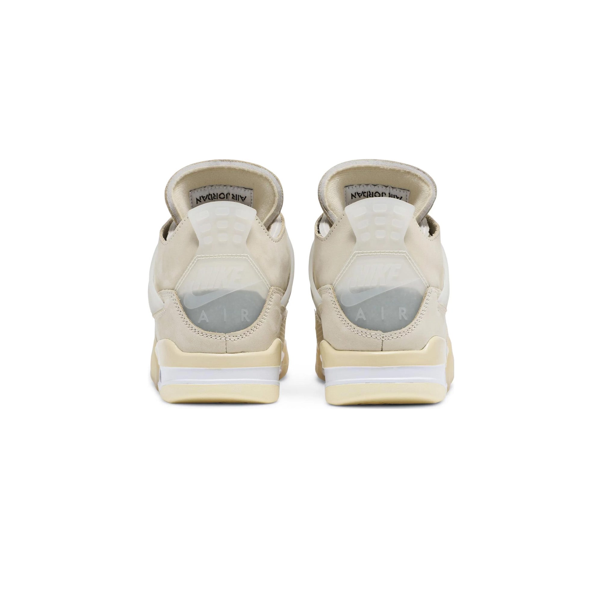 Air Jordan 4 x Off-White W 'Sail' Retro Sneakers - Limited Edition Women's Basketball Shoes for Streetwear & Fashion Collectors | Perfect for Casual Wear, Sneakerhead Collections & Urban Style Outfits