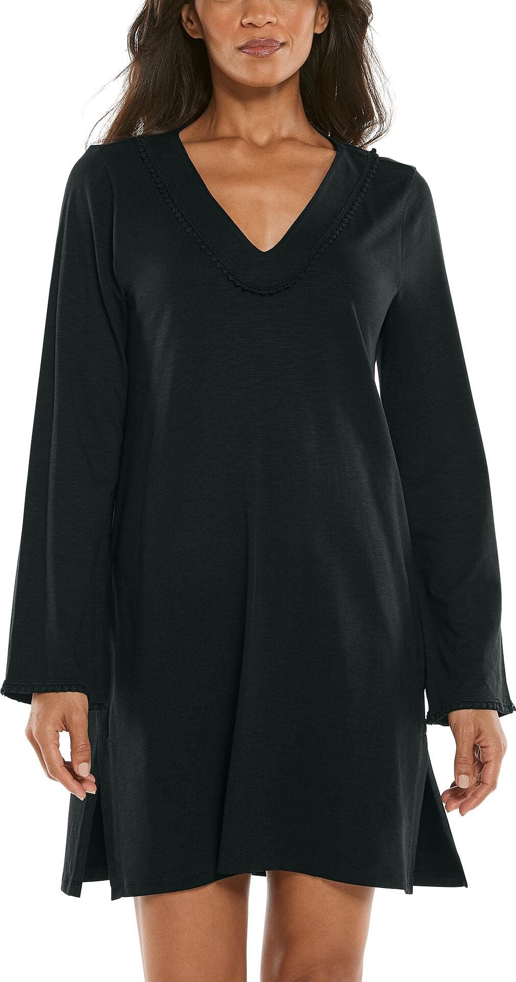 Coolibar UPF 50+ Women's Samoa Bay Sun Protective Cover-Up Swim Dress - Beachwear for Pool, Vacation & Summer Outfits