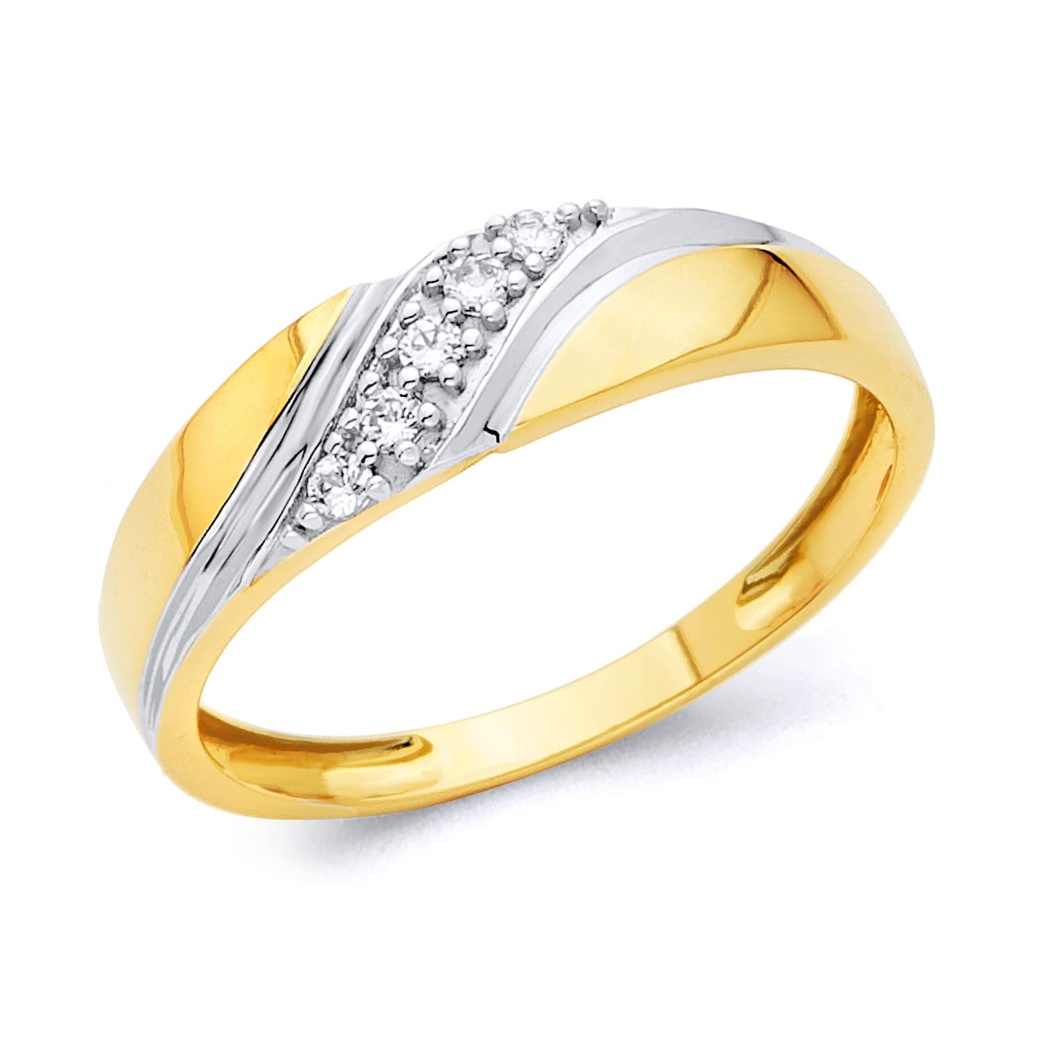 14K Yellow Gold Men's Wedding Band Ring - Size 11 - Classic Comfort Fit for Engagement, Anniversary & Everyday Wear