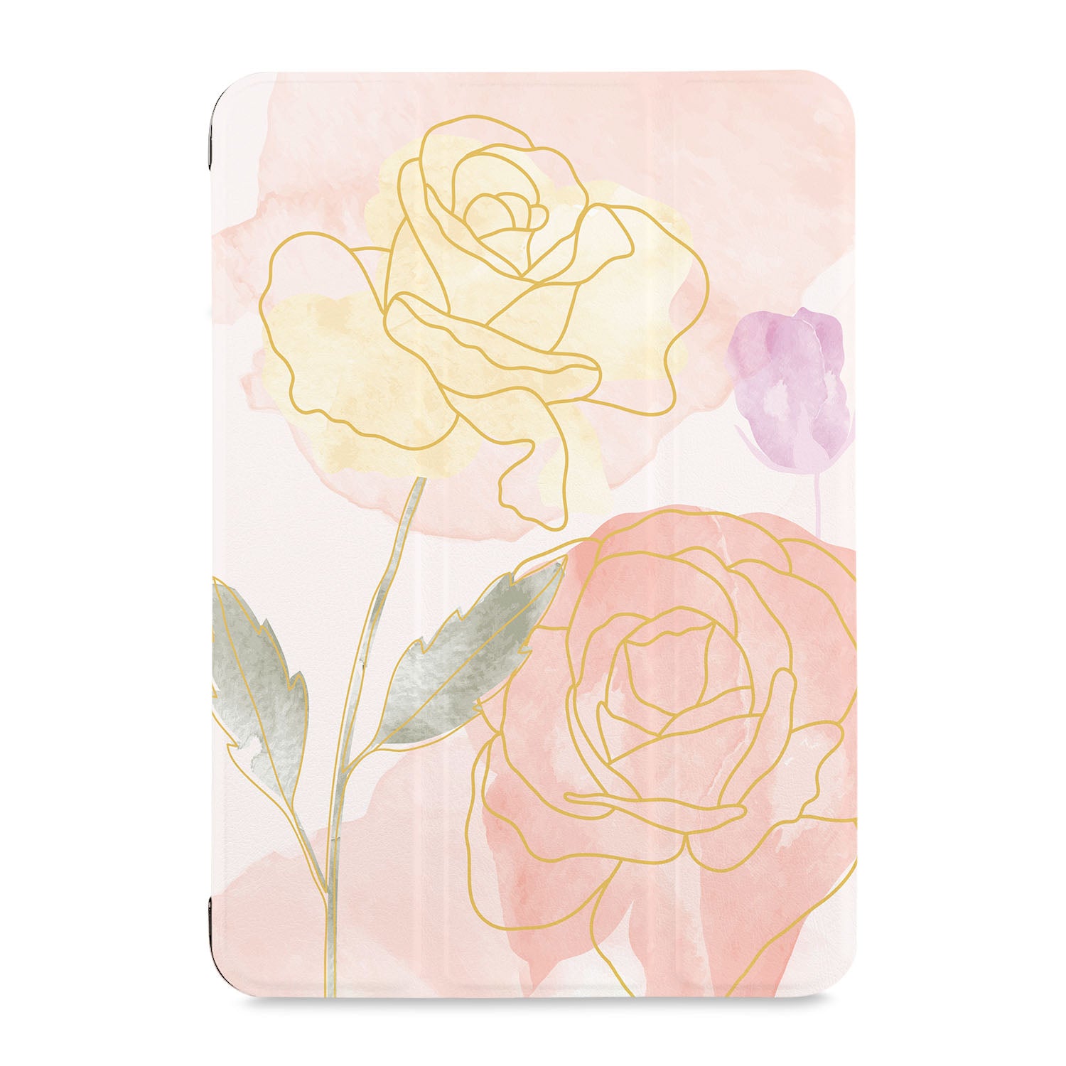 Samsung Tablet Case with Artistic Flower Design - Durable Protective Cover for Samsung Galaxy Tabs - Perfect for Work, Travel & Home Use