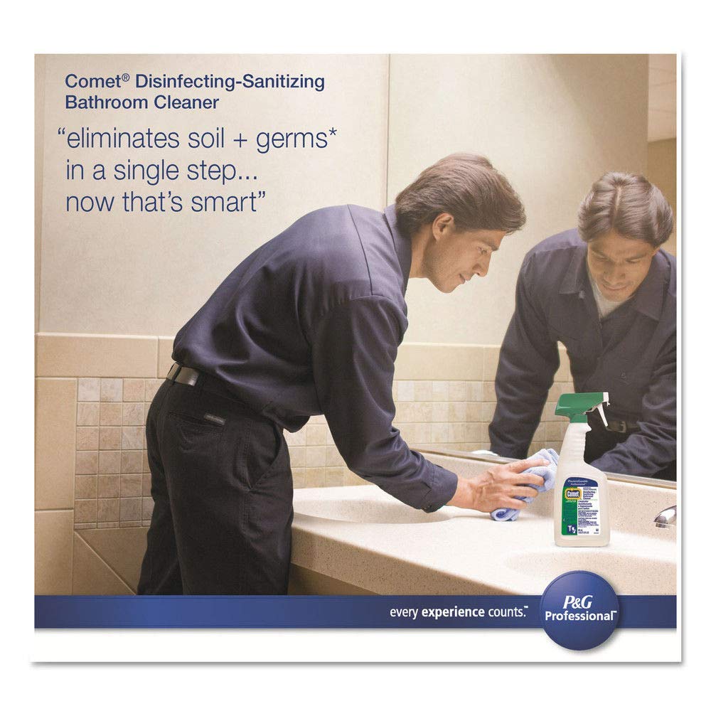 Comet 22570CT Disinfecting & Sanitizing Bathroom Cleaner - 1 Gallon Bottle (3/Carton) | Powerful Germ-Killing Formula for Toilets, Sinks & Showers | Ideal for Home, Office & Commercial Use