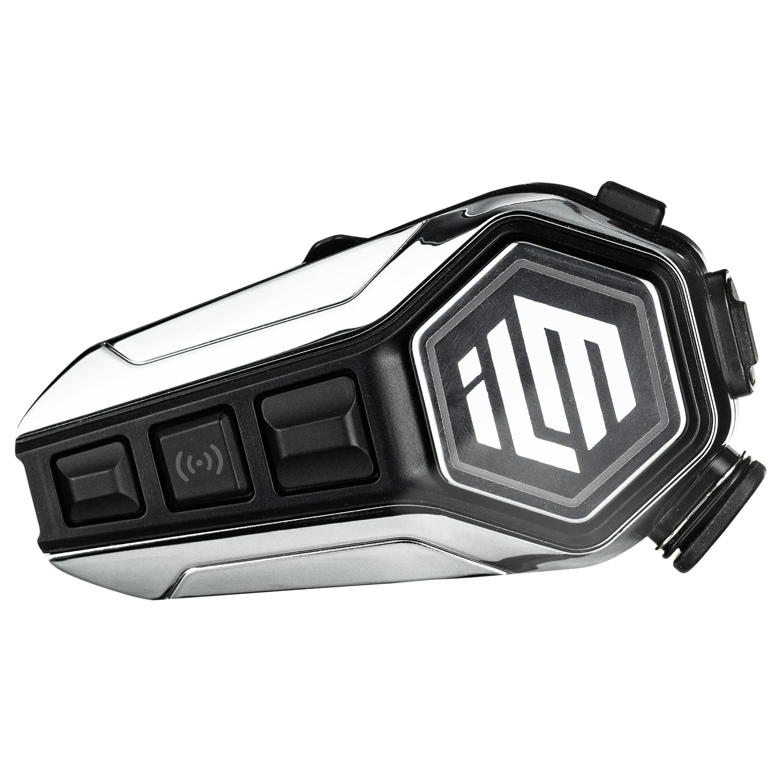 ILM Motorcycle Bluetooth Headset - RANGEPRO Helmet Communication System with 2100M Intercom, IP67 Waterproof & Noise Cancellation (Gray) - Perfect for Group Riding, GPS Navigation & Hands-Free Calls