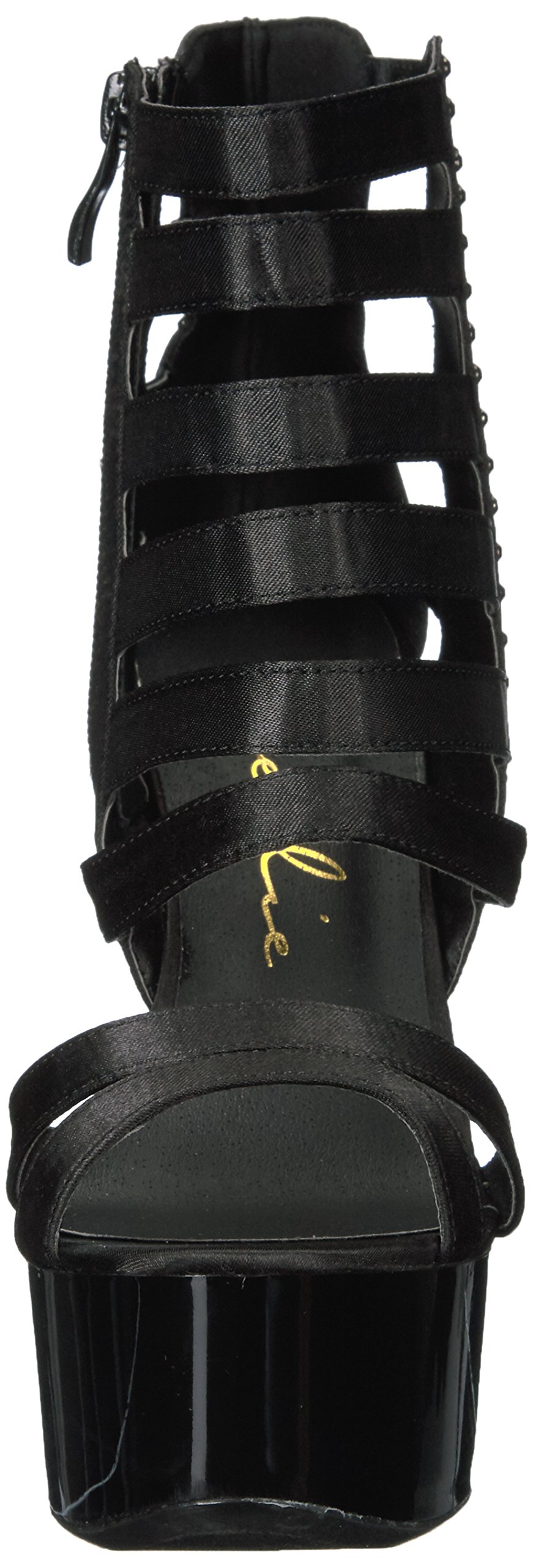 Ellie Shoes Women's 609-Noir Comfortable Dress Sandals for Wedding, Party & Formal Occasions - Elegant Black Strappy Heels