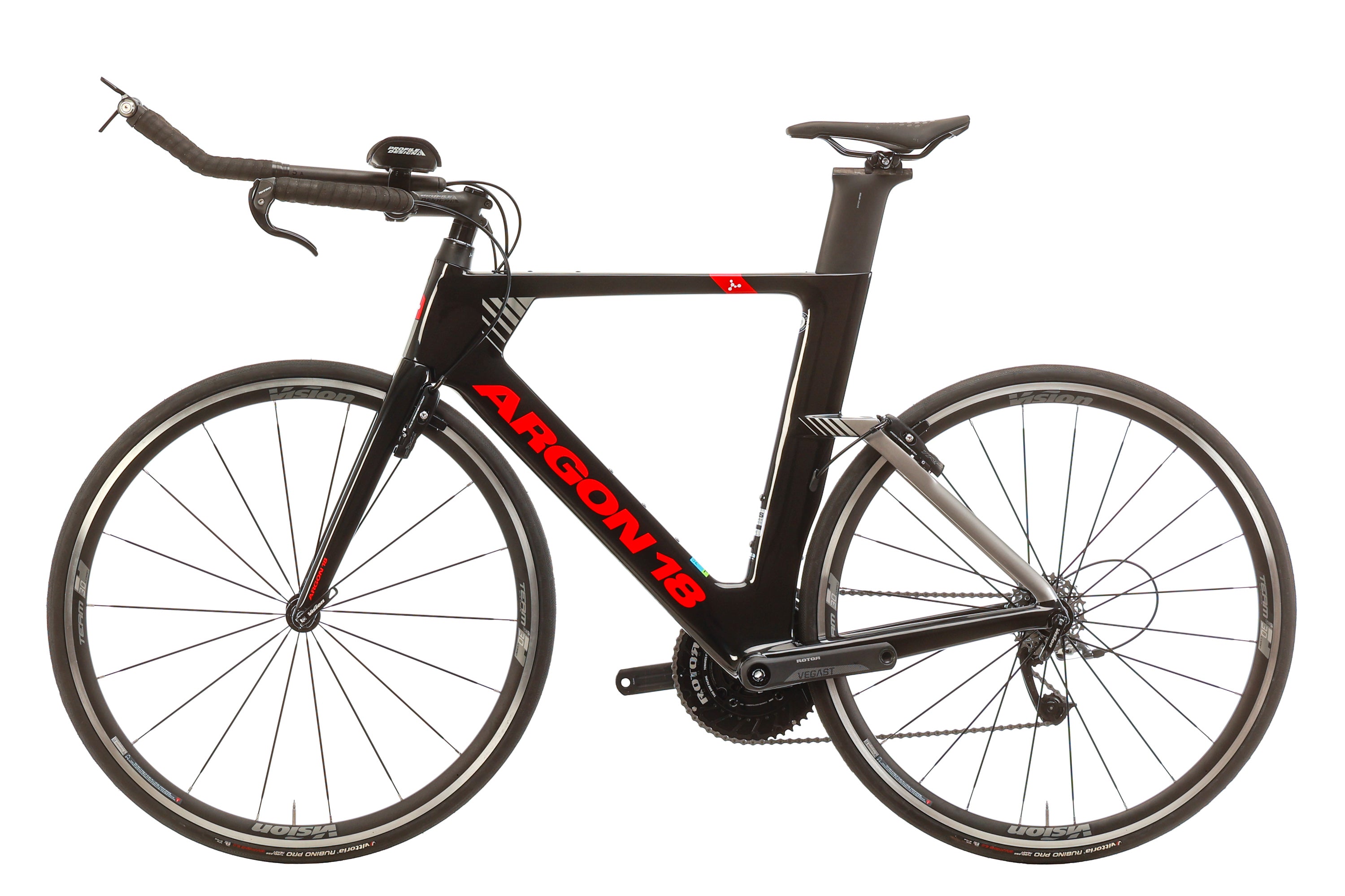 Argon 18 E-117 Tri Disc Time Trial Bike 2019 - Large Size | Premium Carbon Frame & Aero Wheels for Competitive Triathlons & Road Racing
