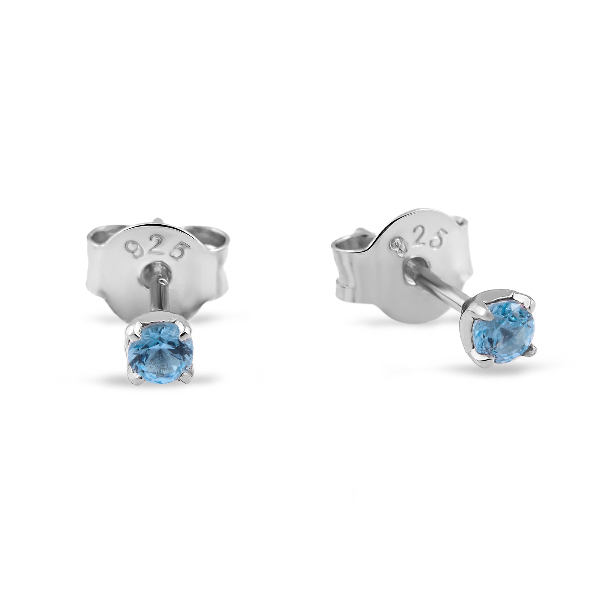 Exquisite Aquamarine Stud Earrings for Women - Elegant Blue Gemstone Jewelry for Everyday Wear & Special Occasions