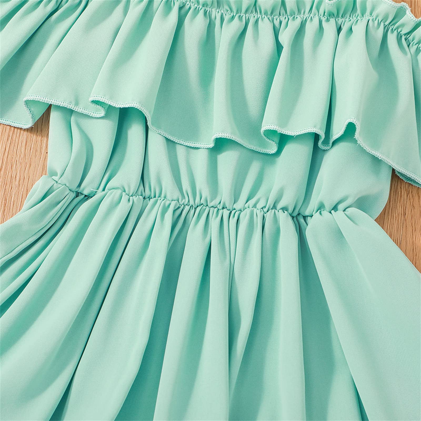 Princess Party Dress for Toddler Girls - Summer White Off-Shoulder Baby Dress | Fall Outfits for Little Girls | Perfect for Birthday Parties, Photo Shoots & Special Occasions