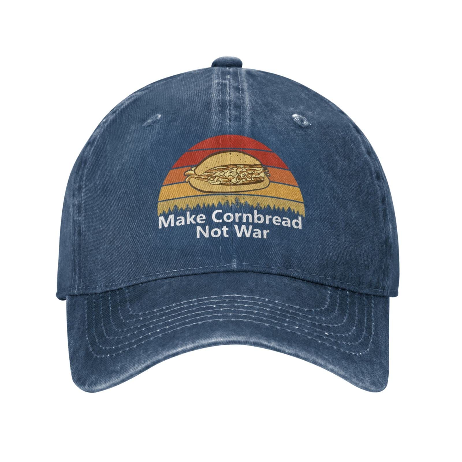 Make Cornbread Not Wars Hat - Men's Baseball Cap with Graphic Design - Perfect for Casual Wear, Outdoor Activities & Gifts