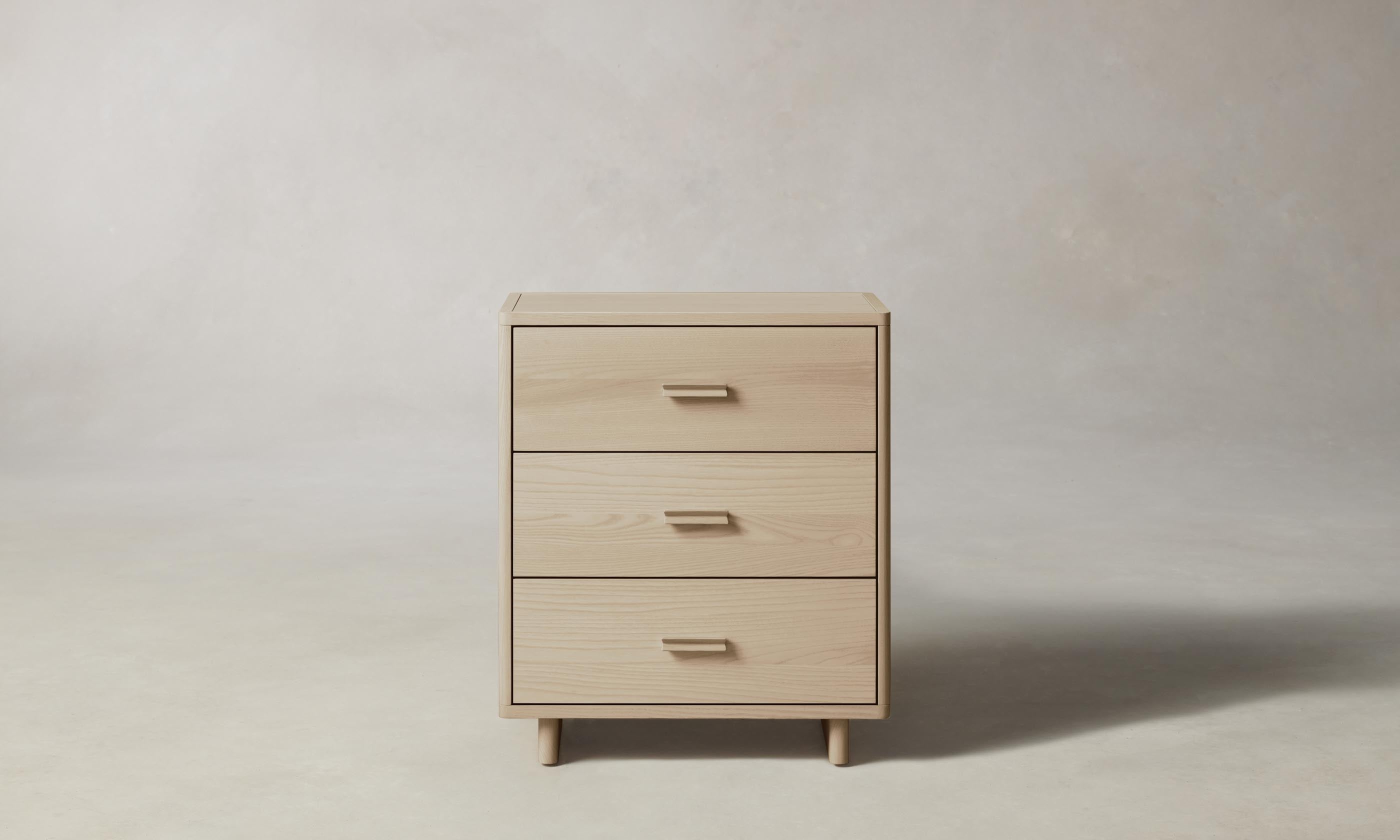 Clinton 3-Drawer Wooden Dresser for Bedroom - Stylish Storage Furniture with Smooth Gliding Drawers for Clothes & Accessories | Perfect for Master Bedroom, Guest Room or Dorm Organization