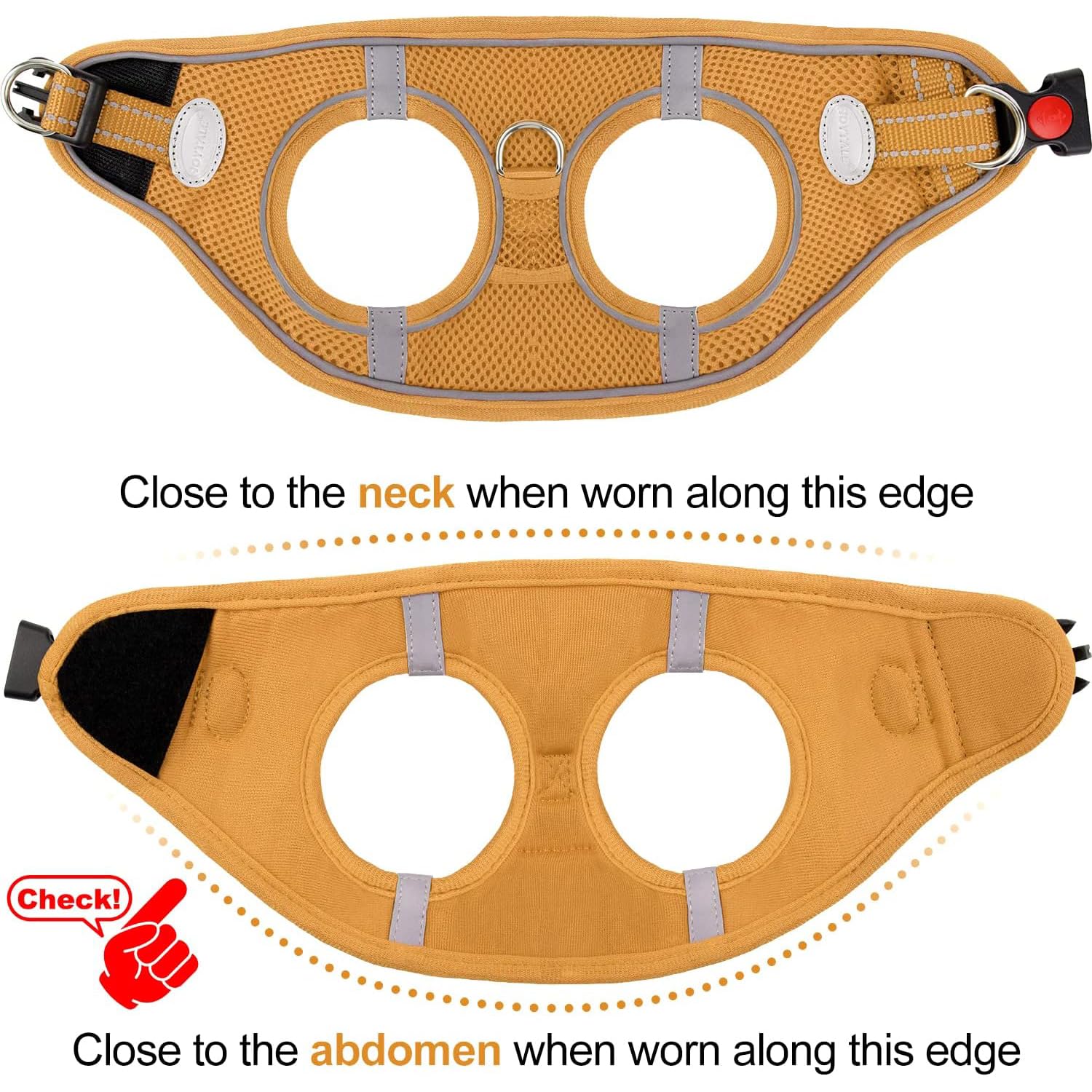 Joytale Small Dog Harness - Breathable Mesh Step-in Vest with Reflective Padding for Cats, Puppies & XS Dogs (Brown, XXS) | Perfect for Walking, Training & Outdoor Adventures
