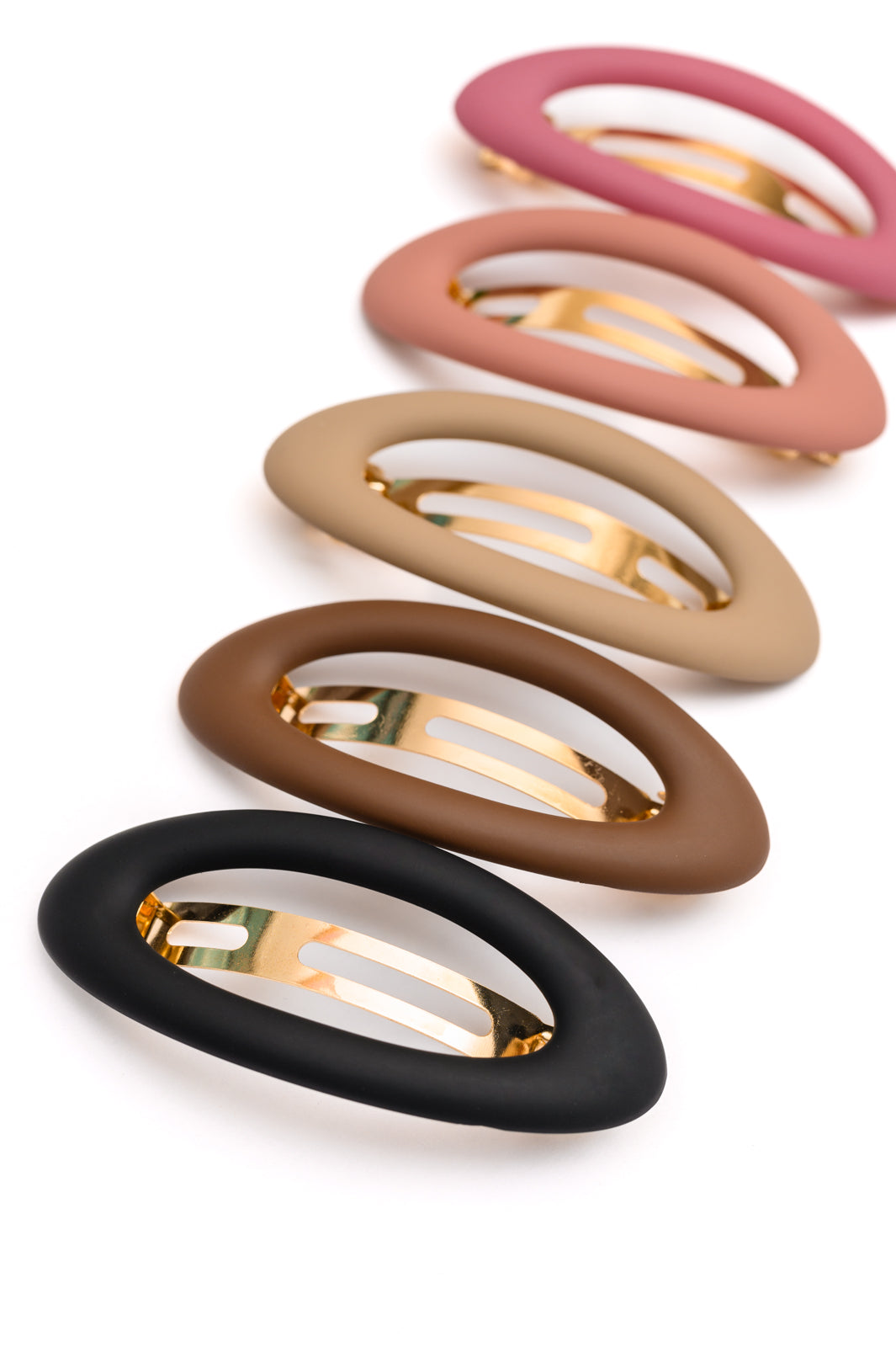 Large Oval Hair Clips Set of 5 - Non-Slip Hair Accessories for Women & Girls - Perfect for School, Work, Gym & Everyday Styling