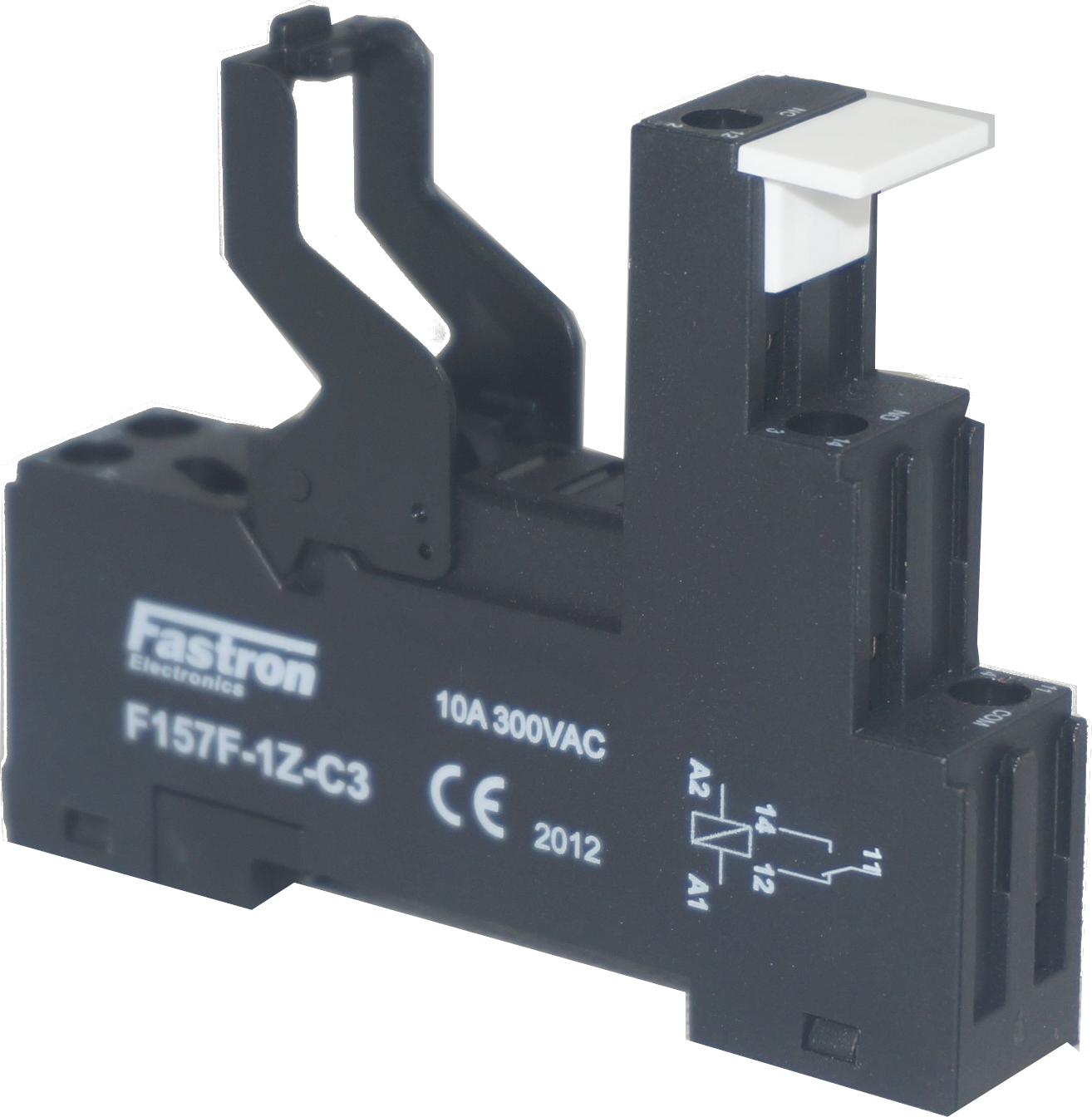 5 Pin Relay Socket F157F 1Z C3 - SPDT 10/16 Amp, 250VAC/30VDC Load, 250VAC Coil - Perfect for Automotive, HVAC, and Industrial Control Systems