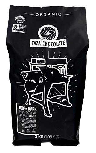 Organic 100% Baking Chocolate Bar - 3kg Bulk Bag (1 Count) | Vegan, Fair Trade, Gluten-Free | Perfect for Baking, Desserts & Hot Cocoa