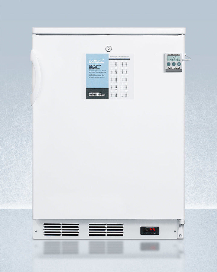 Accucold 24-Inch Wide Built-In All Refrigerator with Auto Defrost - FF6LWBI7PLUS2 - Perfect for Kitchen, Basement, or Office Use