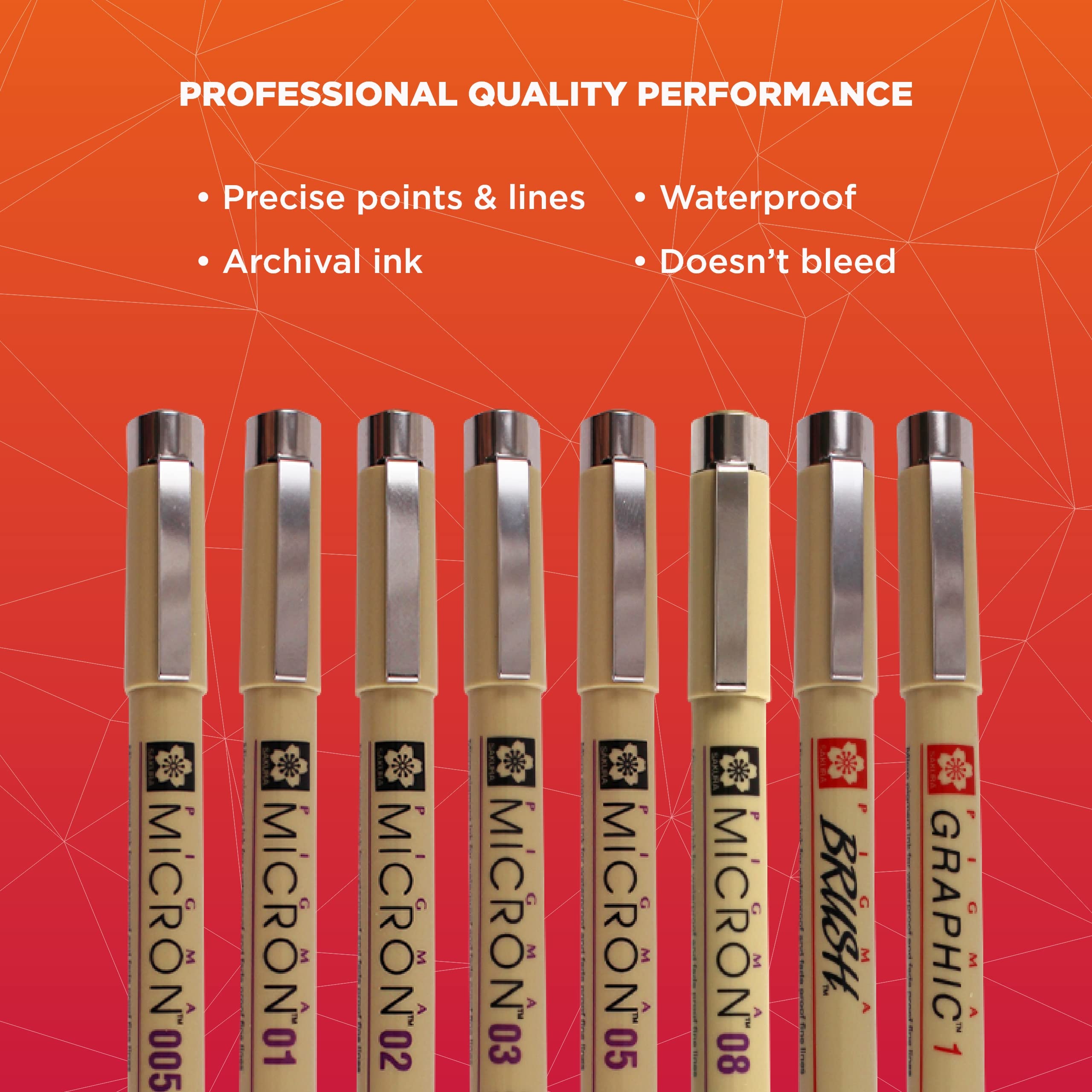 SAKURA Pigma Micron Fineliner Pens 2 Pack - 14 Black Ink Artist Pens for Writing, Drawing, Sketching & Calligraphy - Assorted Point Sizes (0.2mm to 0.8mm) - Perfect for Bullet Journaling, Art Projects & Hand Lettering