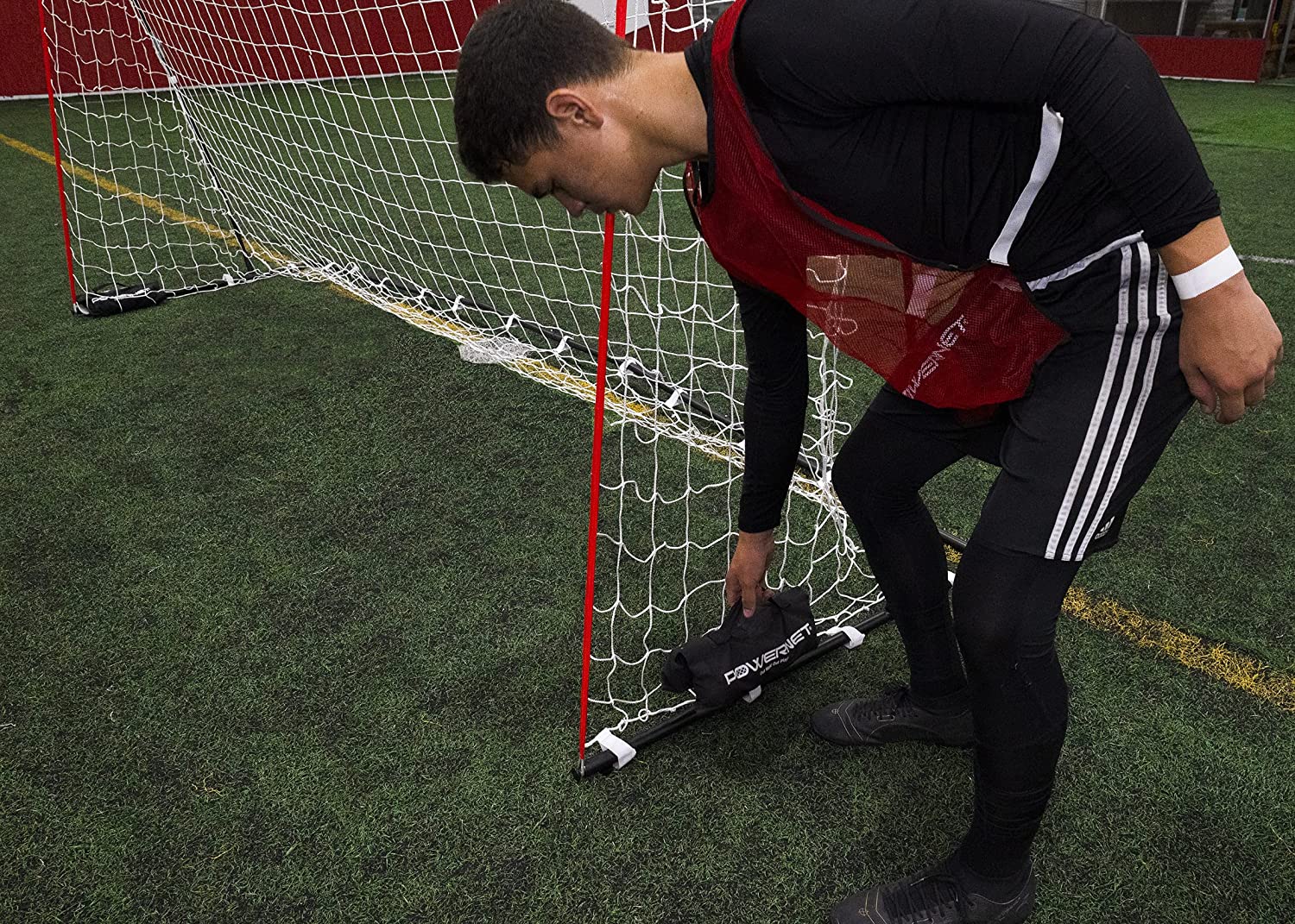 Lightweight Powernet Soccer Goals with Sandbags - 3 Sizes for Kids, Teens & Adults - Perfect for Backyard, Training & Practice Sessions