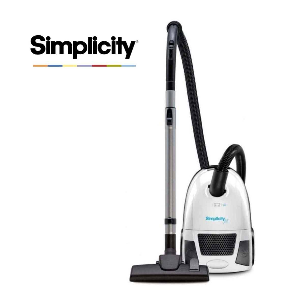 Simplicity Jill Bagged Canister Vacuum Cleaner - Powerful & Lightweight for Hardwood Floors & Carpets | Ideal for Home Cleaning & Pet Hair Removal
