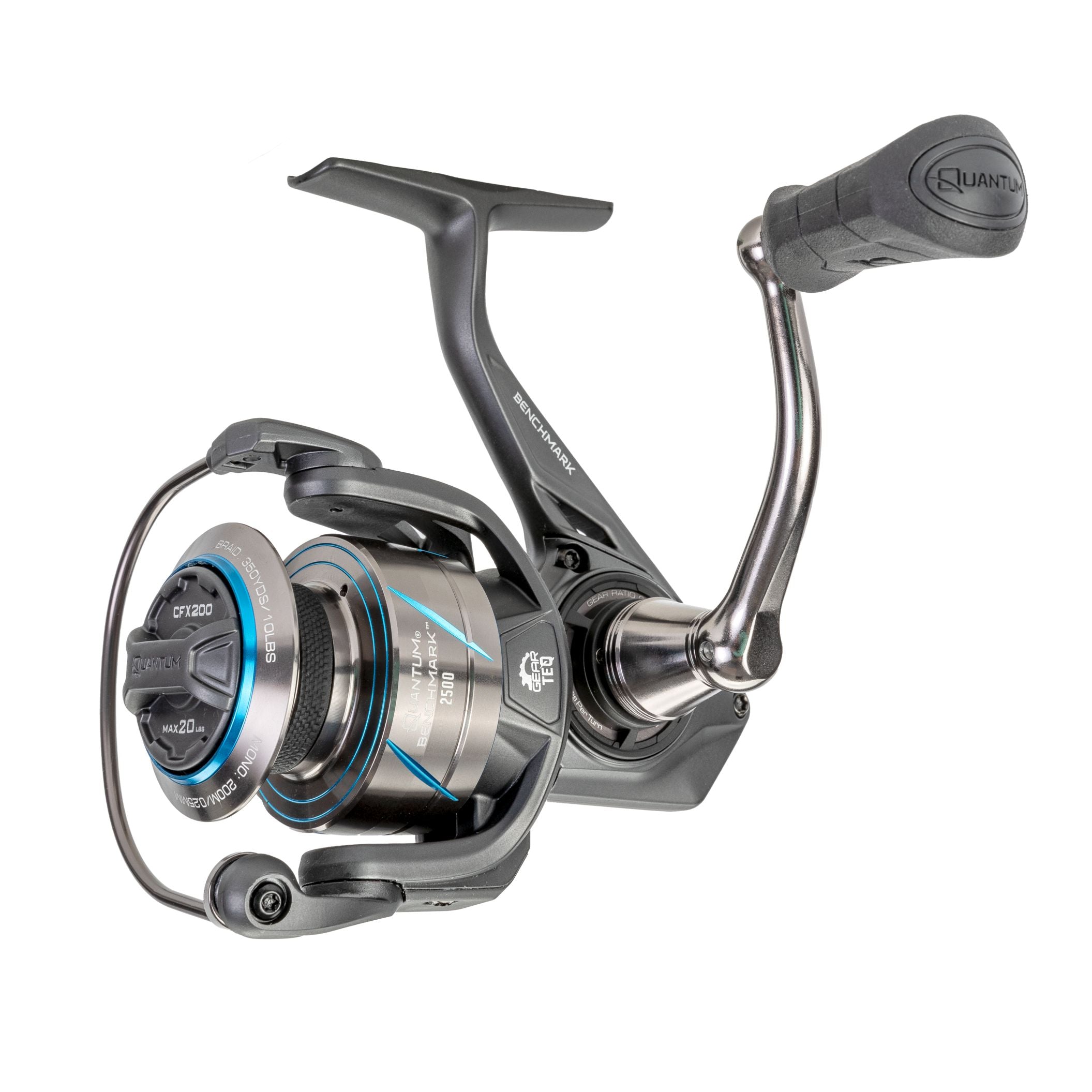 Quantum Benchmark Spinning Reel - High Performance Fishing Reel for Saltwater & Freshwater | Smooth Drag System, Lightweight Design | Perfect for Bass, Trout & Offshore Fishing