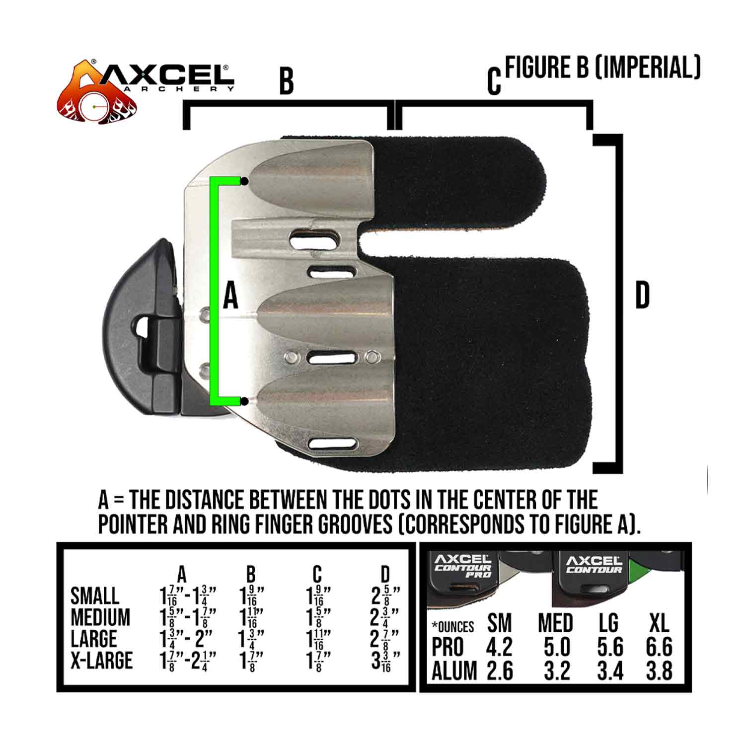 Axcel Contour Finger Tab - Brady Ellison Signature Series Archery Finger Protection | Perfect for Target Shooting & Bow Hunting Accessories