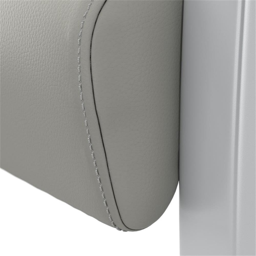 Bush Business Furniture Arrive Waiting Room Guest Chair with Arms - Light Gray Vinyl Office Seating for Reception, Lobby & Waiting Areas - Comfortable Visitor Chairs for Clinics, Hotels & Corporate Spaces