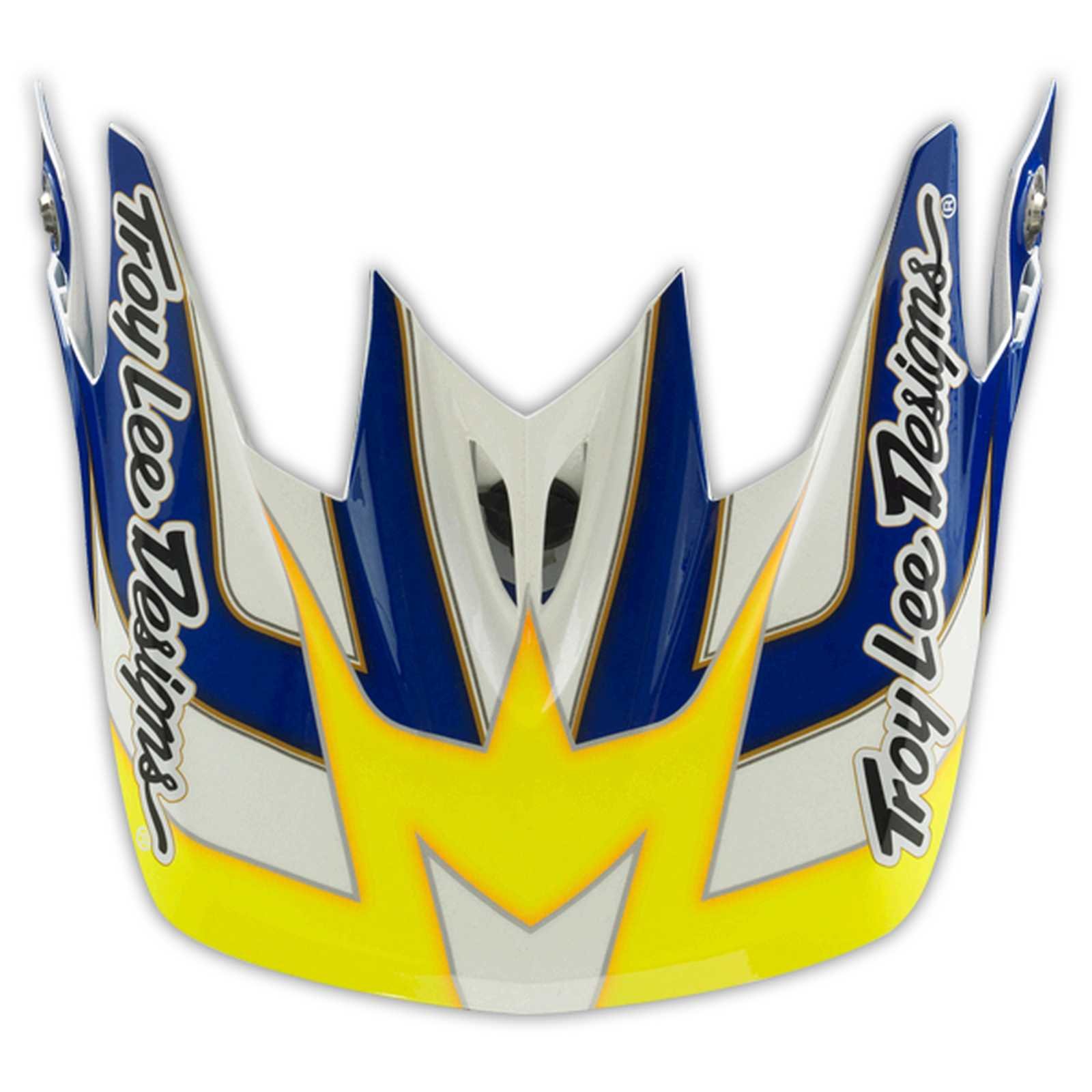 Troy Lee Designs D3 Thunder Visor - Off-Road Motorcycle Helmet Replacement Shield for MX, Enduro & Dirt Biking - Enhanced Visibility & Protection
