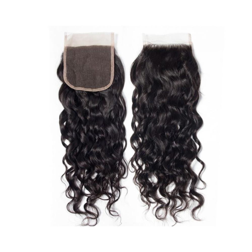 Bundle Deals With Closure Natural Curly Virgin Human Hair Natural Black - Perfect for Protective Styles, Weaves & Extensions