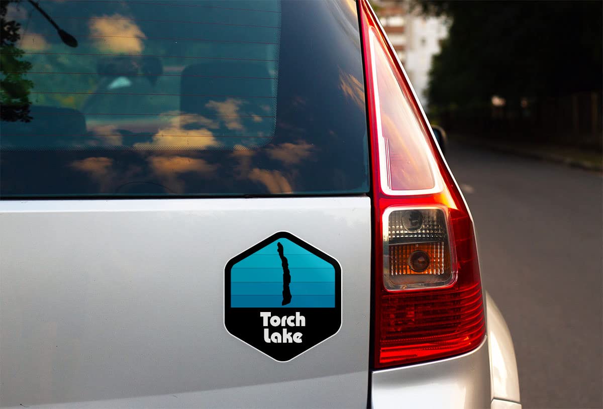 Squiddy Torch Lake Michigan Vinyl Sticker Decal - Waterproof & Durable 3