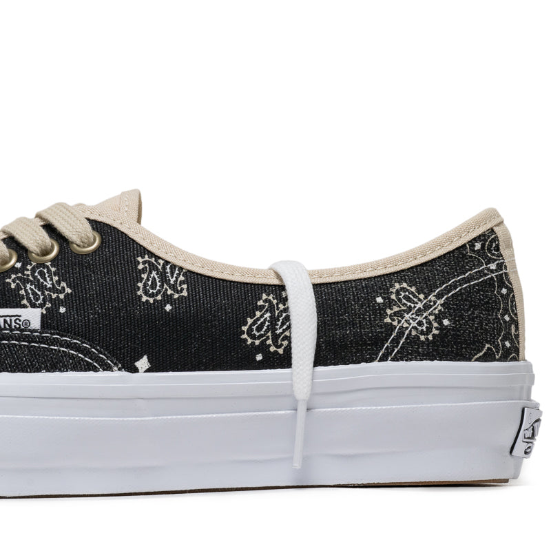 Vans LX Authentic 44 Sneakers - Faded Paisley Black Canvas Skate Shoes for Men & Women | Casual Wear, Street Style & Skateboarding
