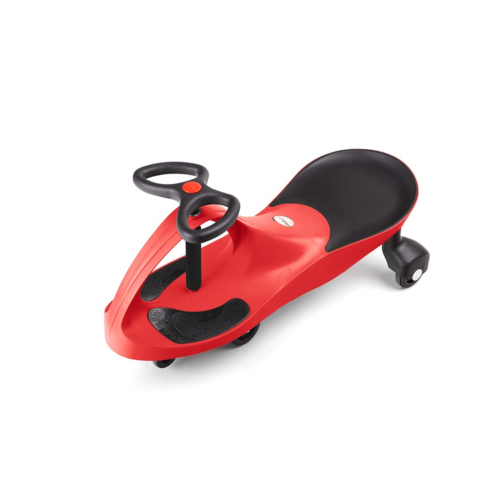 Didicar Fiery Red Ride On Car - Wiggle Car for Kids, Toddler Scooter & Outdoor Toys - Perfect for Garden Games, Backyard Play & Indoor Fun